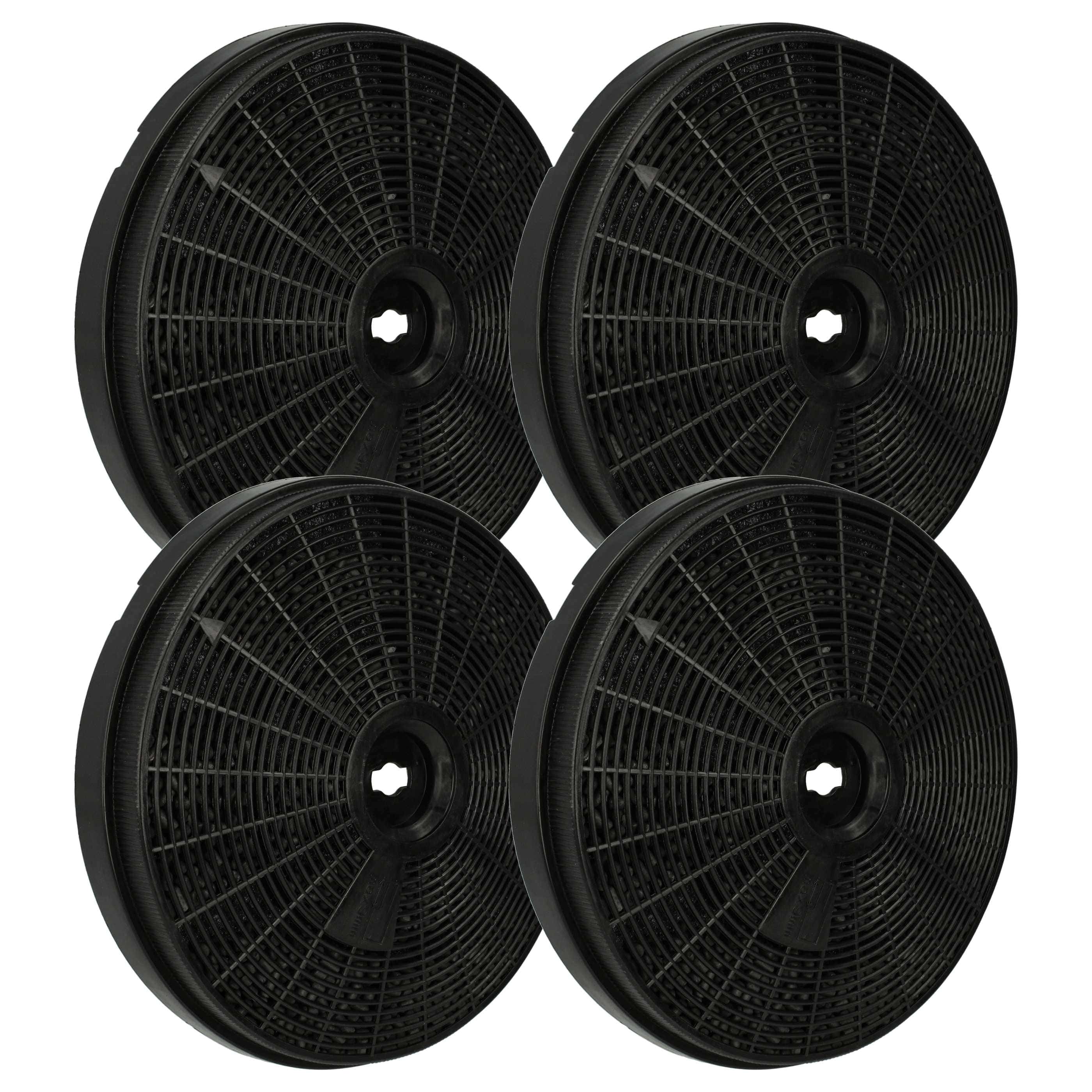 4x Filtres à charbon actif remplace Gorenje 127024 pour hotte Bauknecht