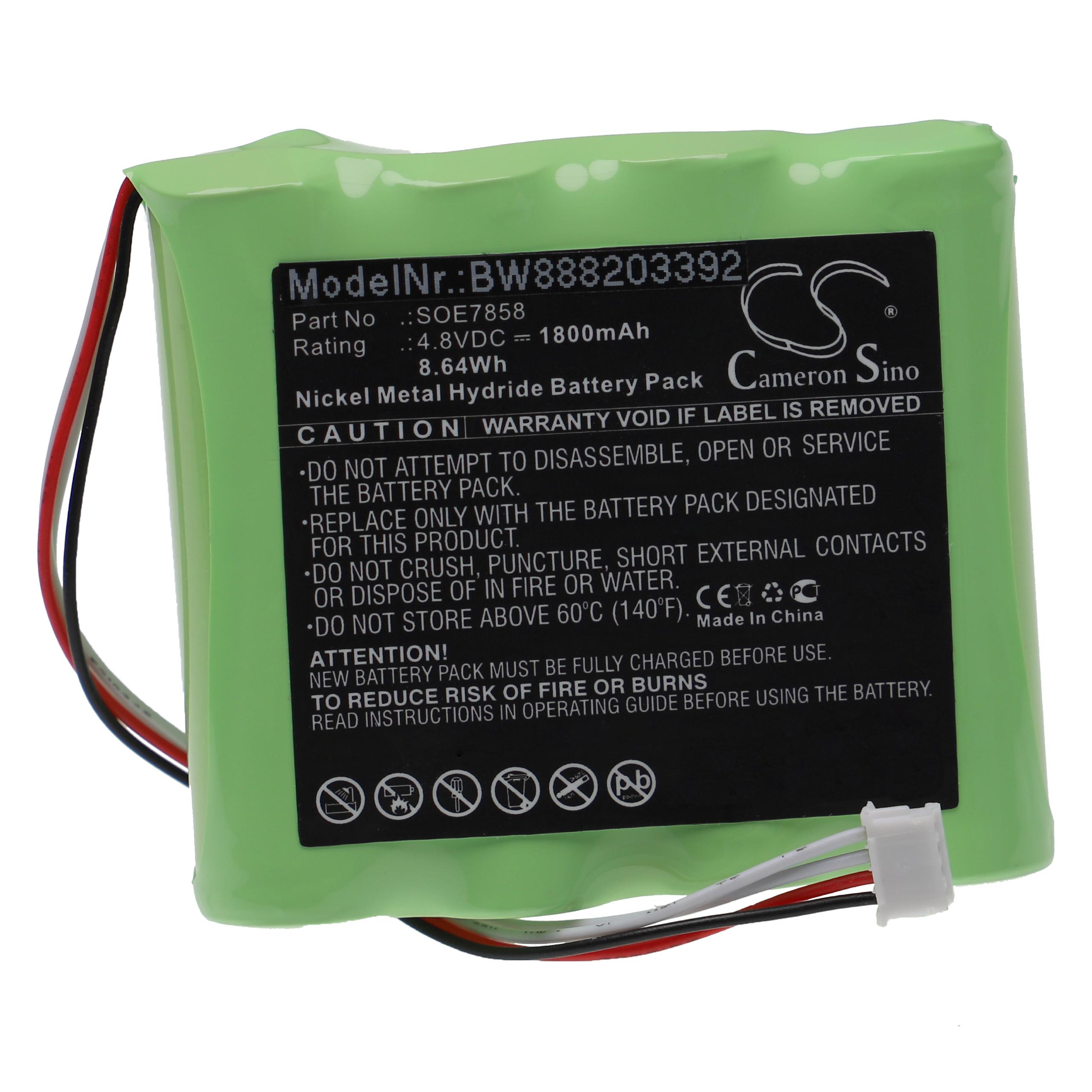 Akumulator do wagi weterynaryjnej zamiennik Soehnle SOE7858 - 1800 mAh 4,8 V NiMH