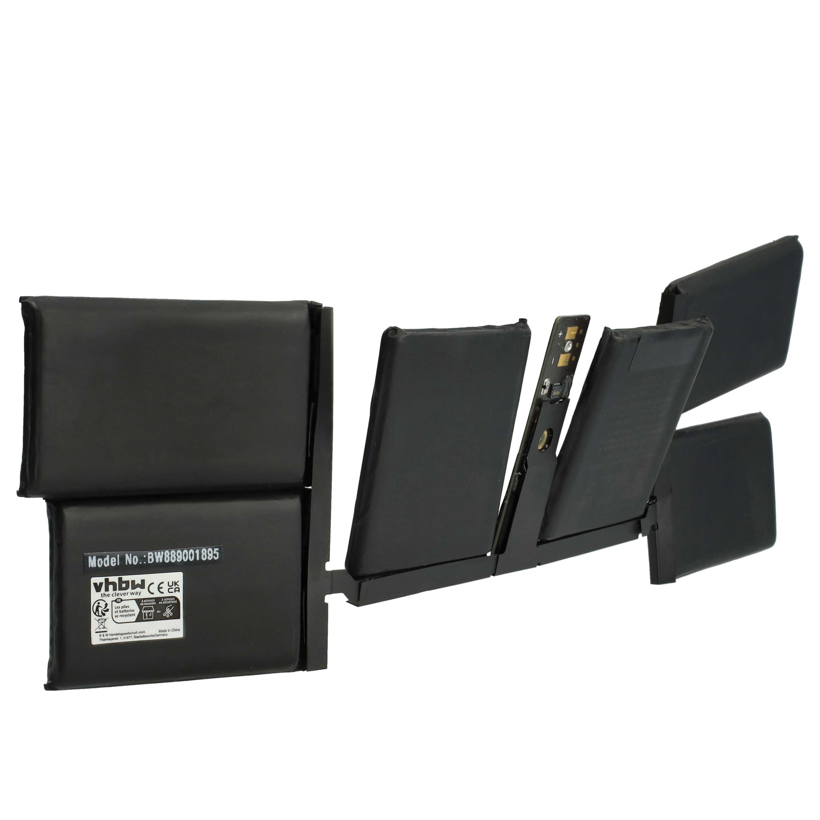 Notebook-Akku als Ersatz für Apple A2519 - 3800mAh 11,74V Li-Polymer, schwarz