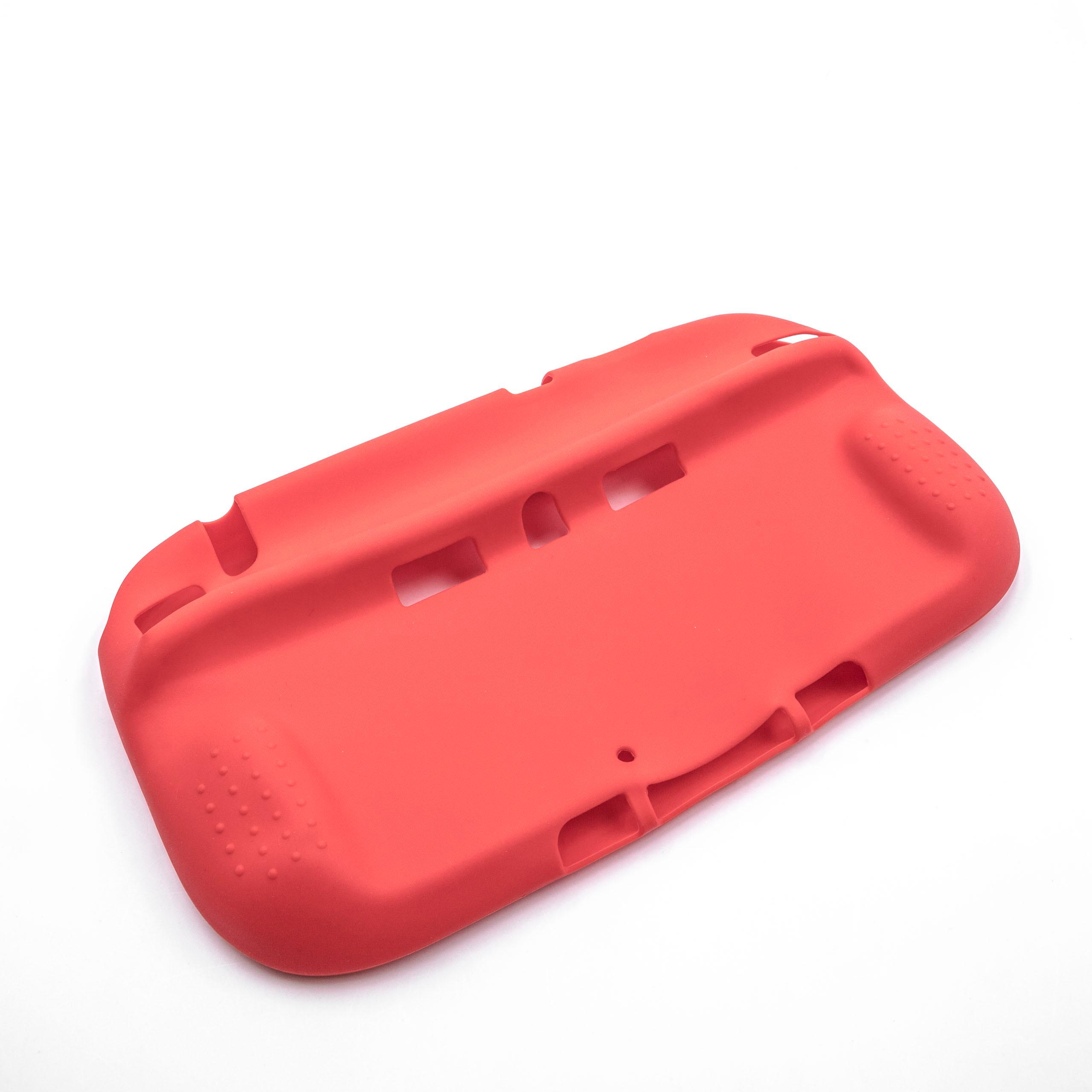 Custodia per console di gioco Nintendo Wii U Gamepad - Case in silicone rosso