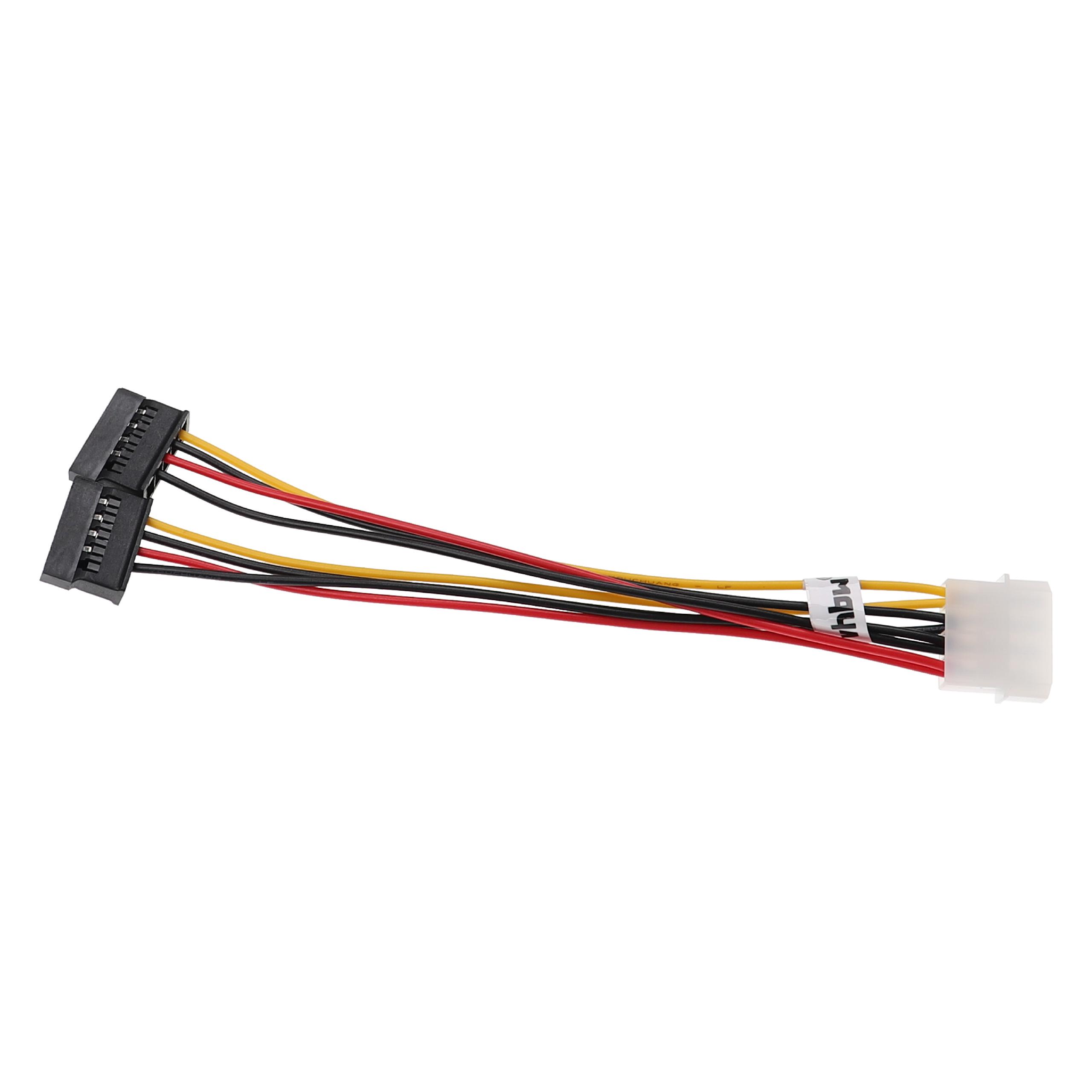 Power Cable to 2x SATA socket suitable for Hard Drives - Y Power Cable, 12 cm