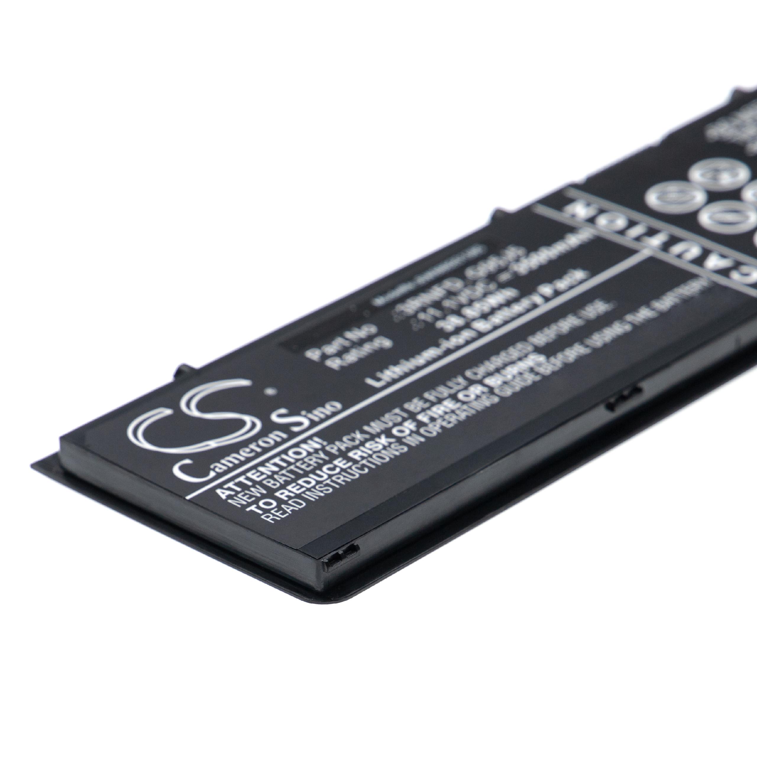 Notebook Battery Replacement for Dell 3RNFD, 34GKR, 451-BBFV, 451-BBFT, 451-BBFS - 3500mAh 11.1V Li-Ion, black