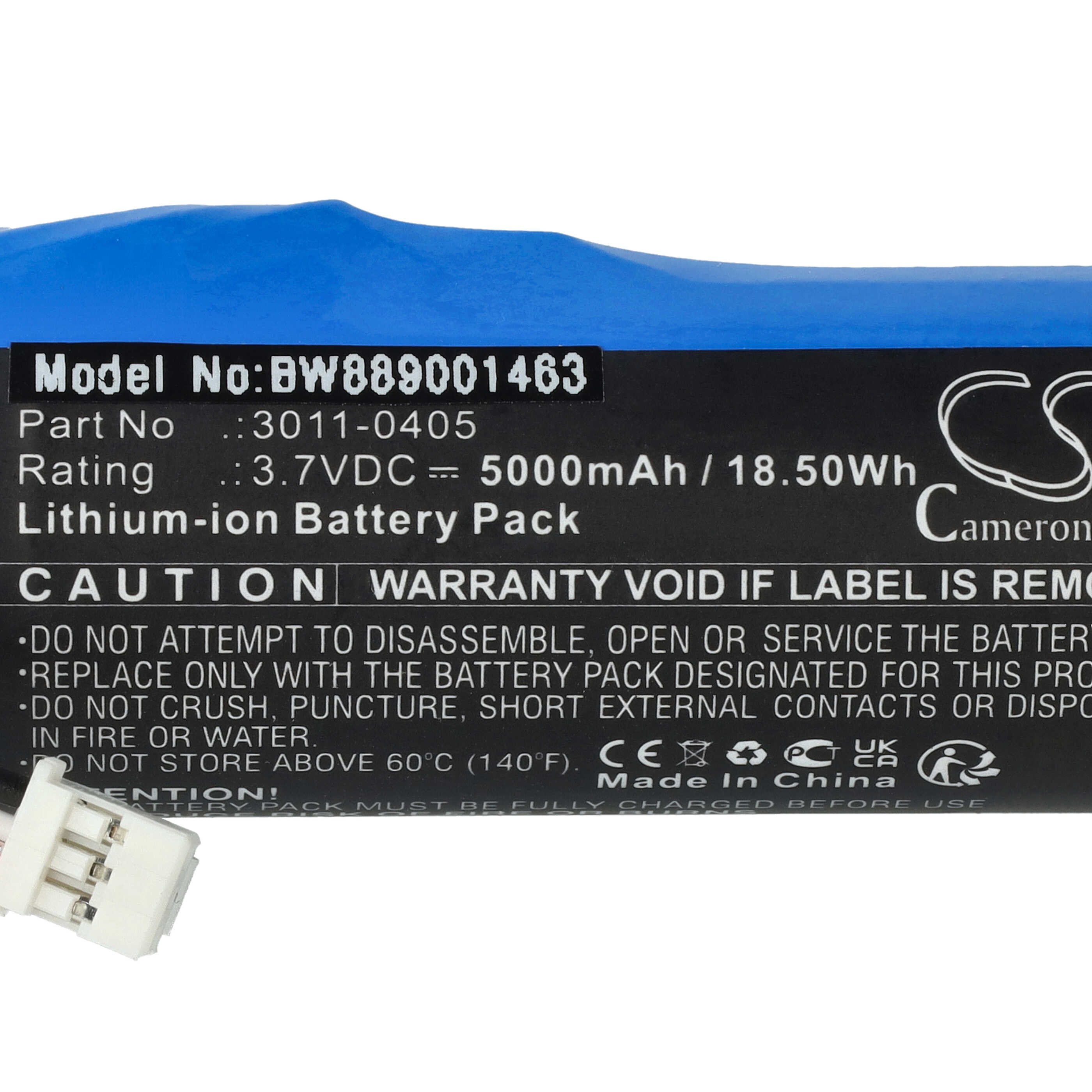 Batería reemplaza Minelab 3011-0405 para detector de metal (5000 mAh, 3,7 V, Li-Ion)