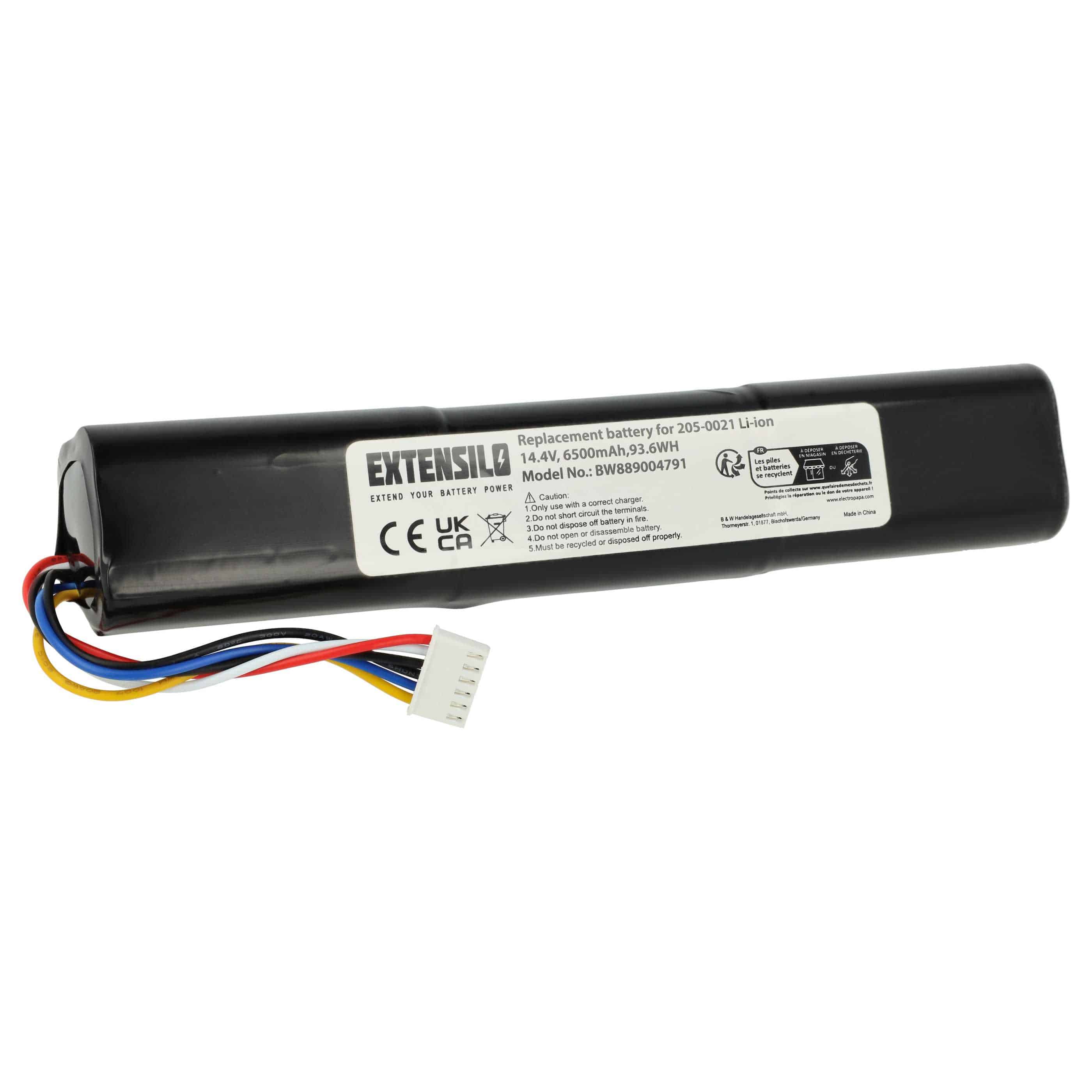 Battery replaces 205-0023, 205-0026, 205-0021, 205-0022 for Neato 6500mAh, 14.4V, Li-Ion