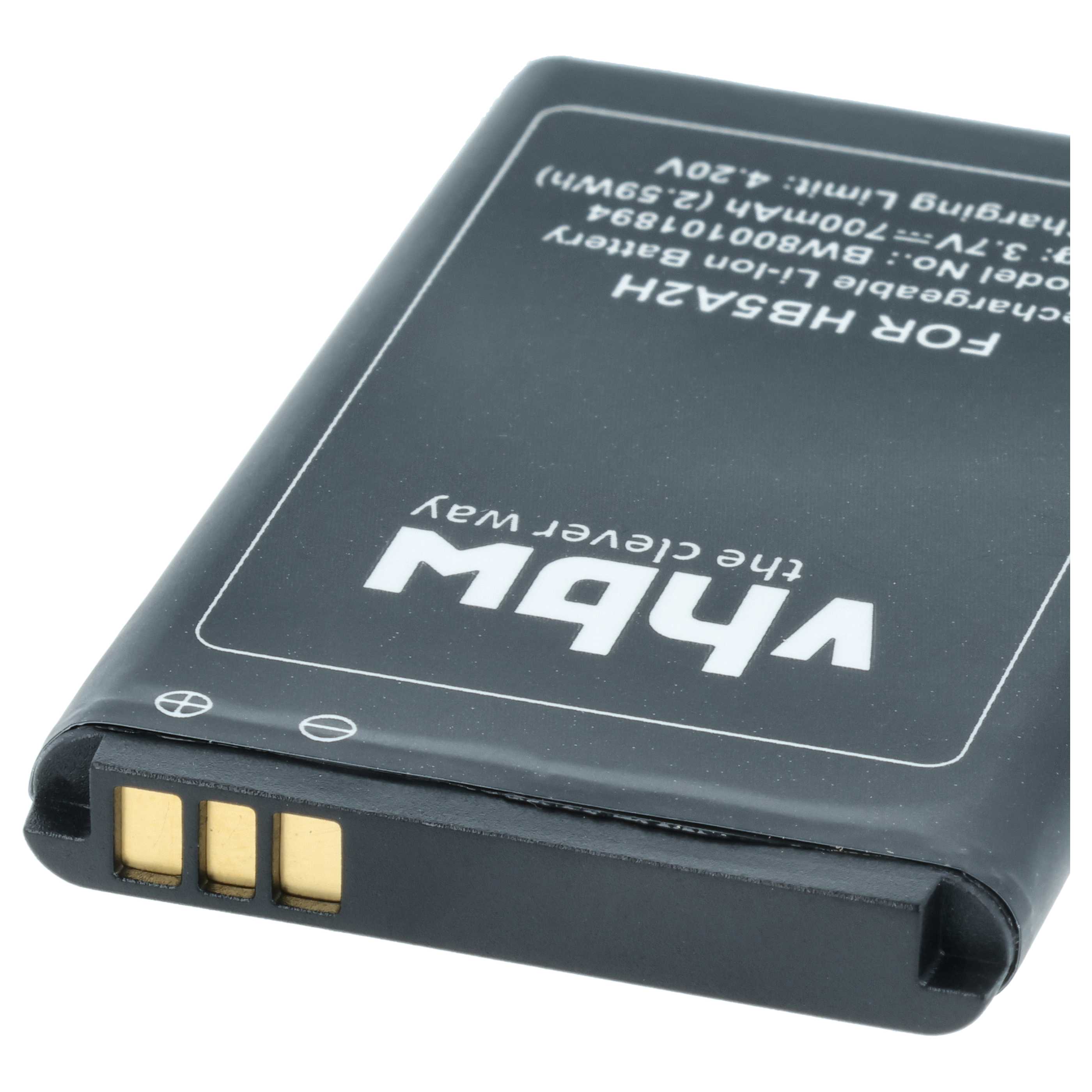 Batteria sostituisce Huawei HB5A2H per cellulare - 1100mAh 3,7V Li-Ion 