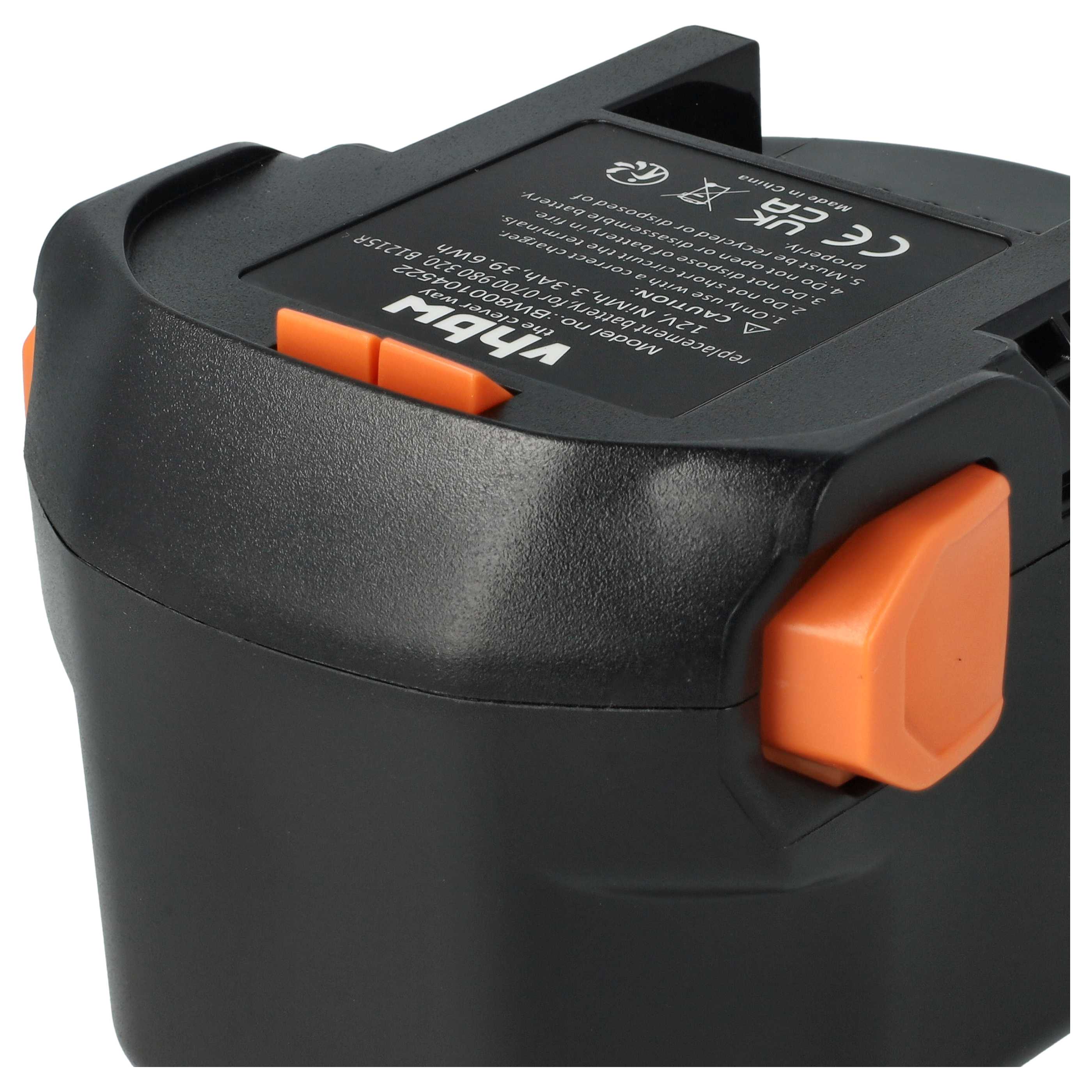 Batterie remplace AEG 0700 980 320, M1230R, B1220R, B1215R outil électrique AEG - 3,3Ah 12V NiMH