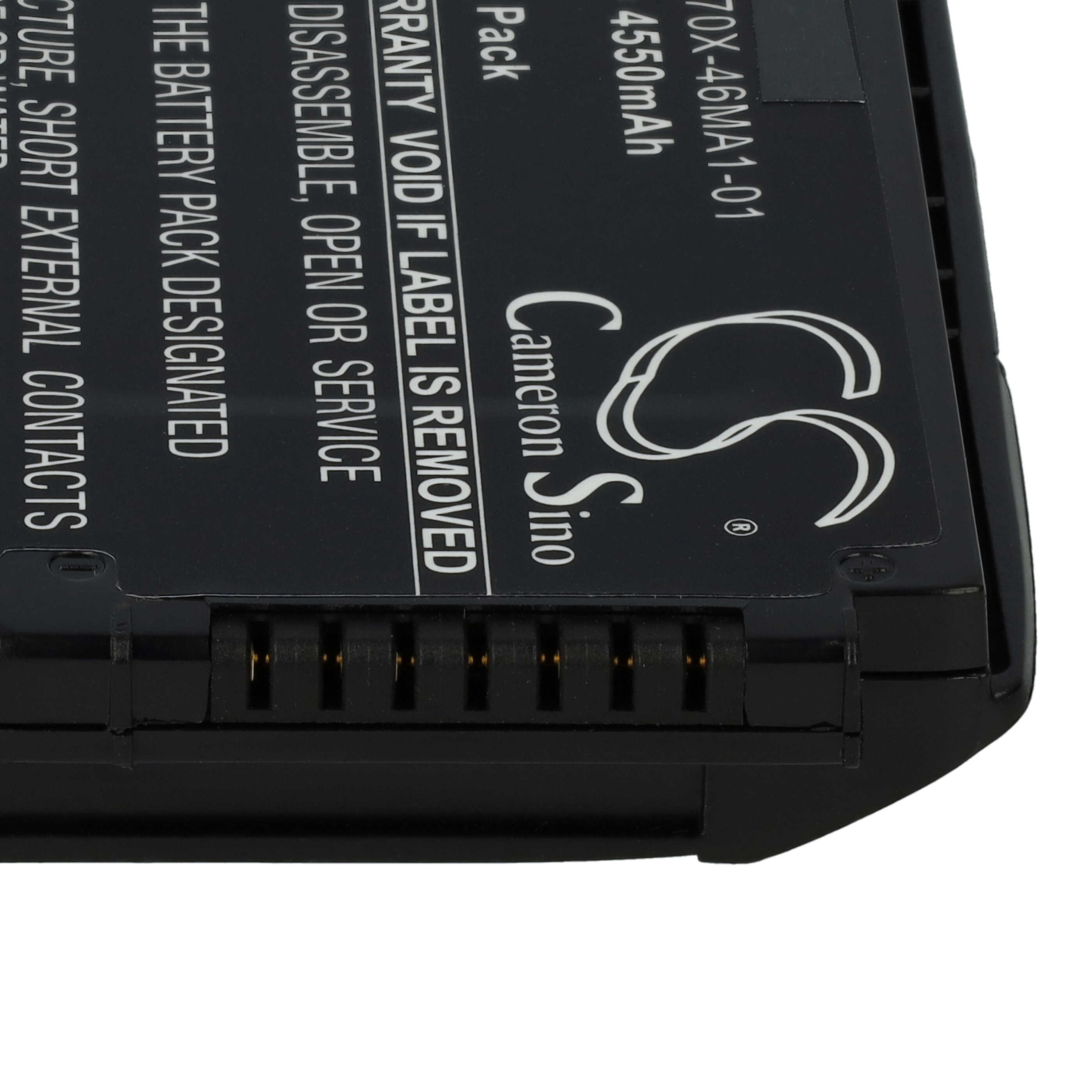 Batería reemplaza Motorola 82-171249-01, 82-171249-02 para escáner de código de barras - 4550 mAh 3,7 V Li-Ion