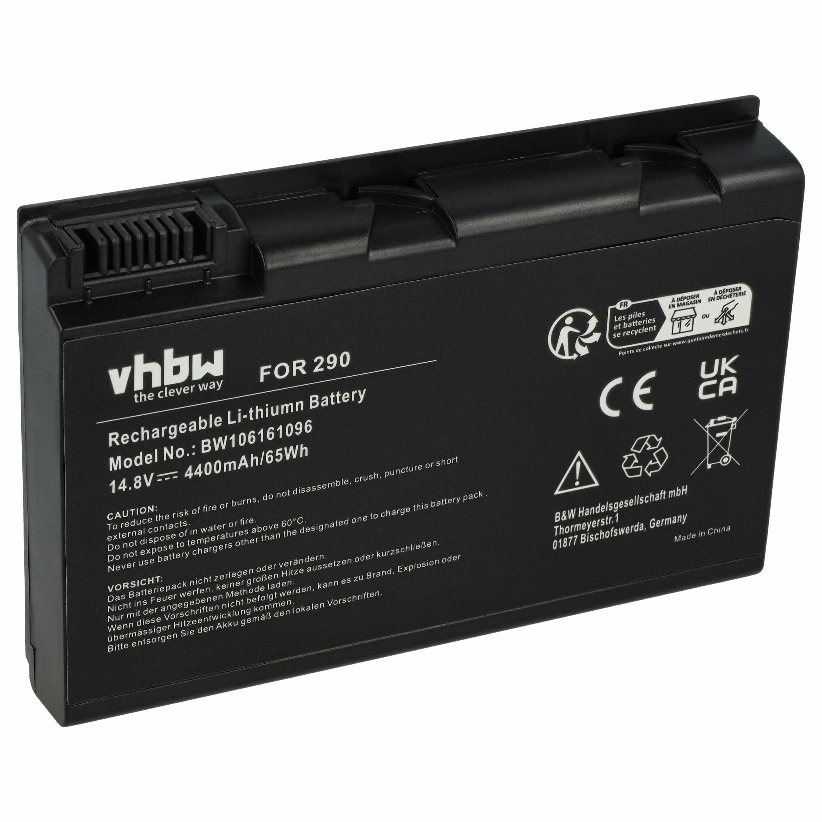 Akumulator do laptopa zamiennik Acer BATCL50L /BATCL51L, BATCL50L, A5525024 - 4400 mAh 14,8 V Li-Ion, czarny