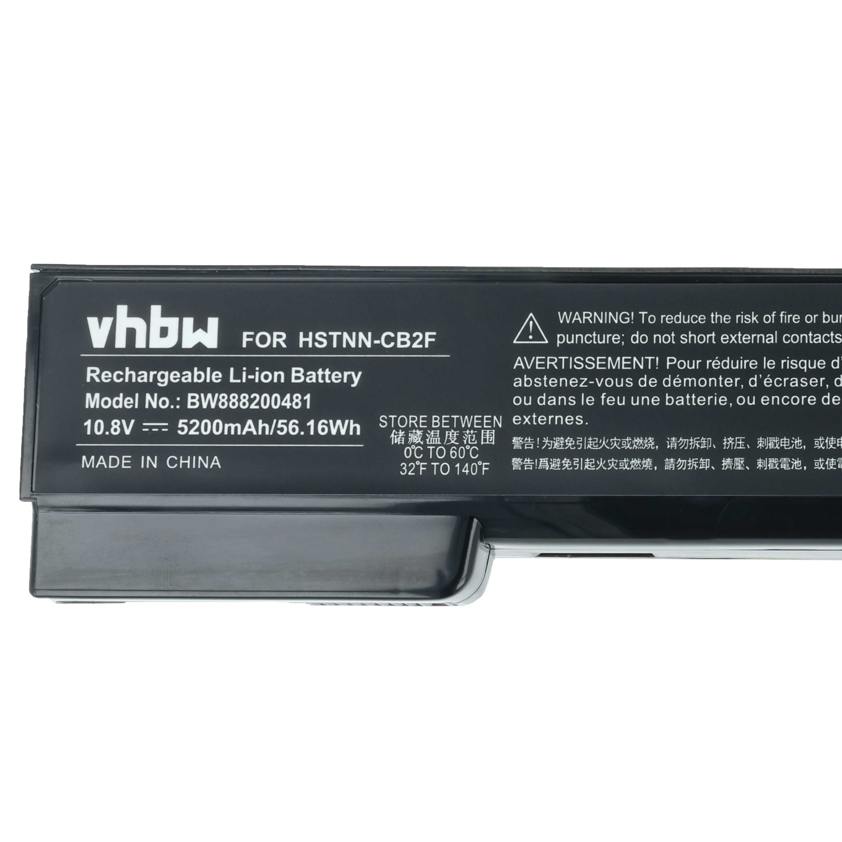 Akumulator do laptopa zamiennik HP 628368-241, 628368-251, 628368-421 - 5200 mAh 10,8 V Li-Ion, czarny