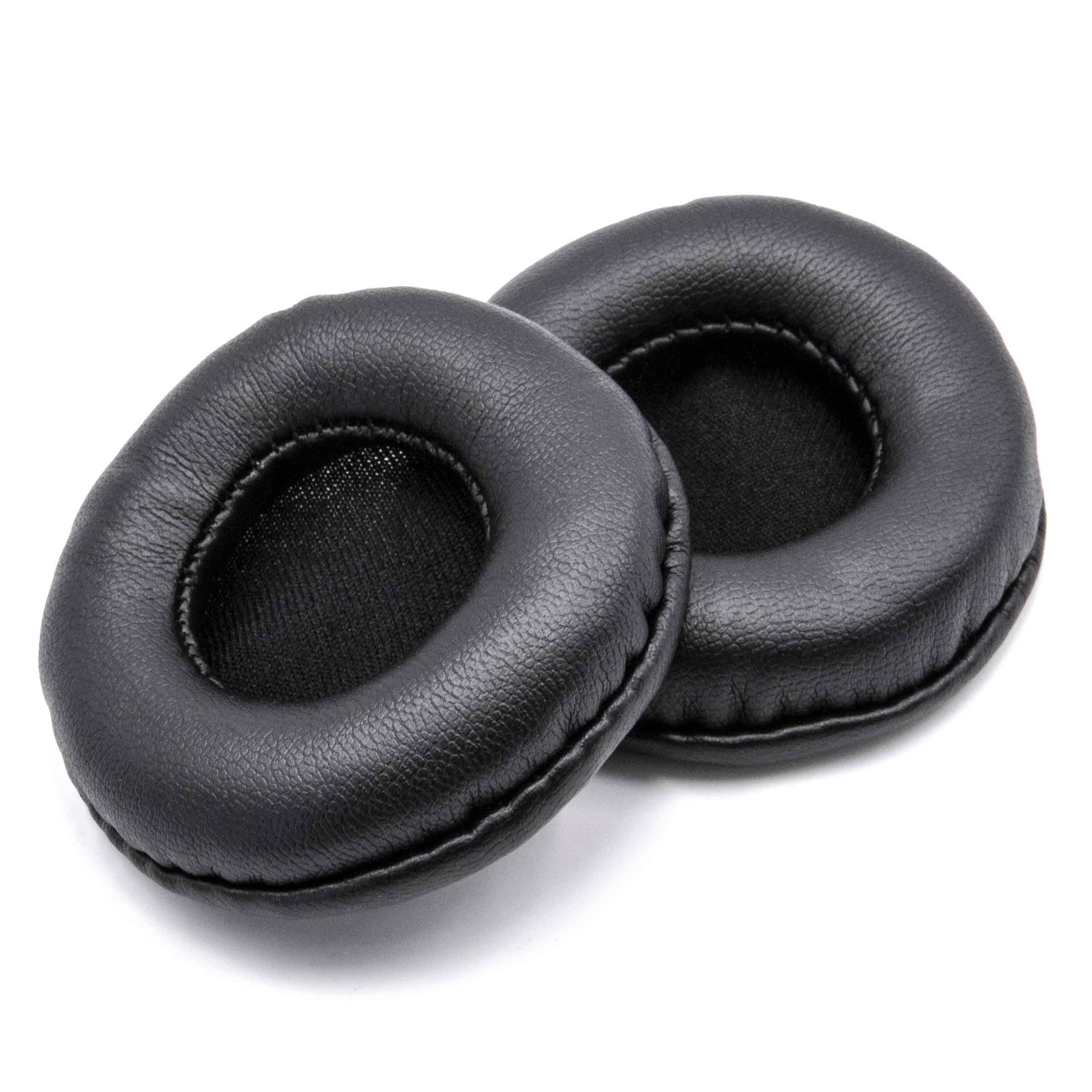 2x Poduszki do słuchawek ATH / słuchawek z nausznikami 60 mm / Sony ES55 - pady śr. 60 cm , czarny