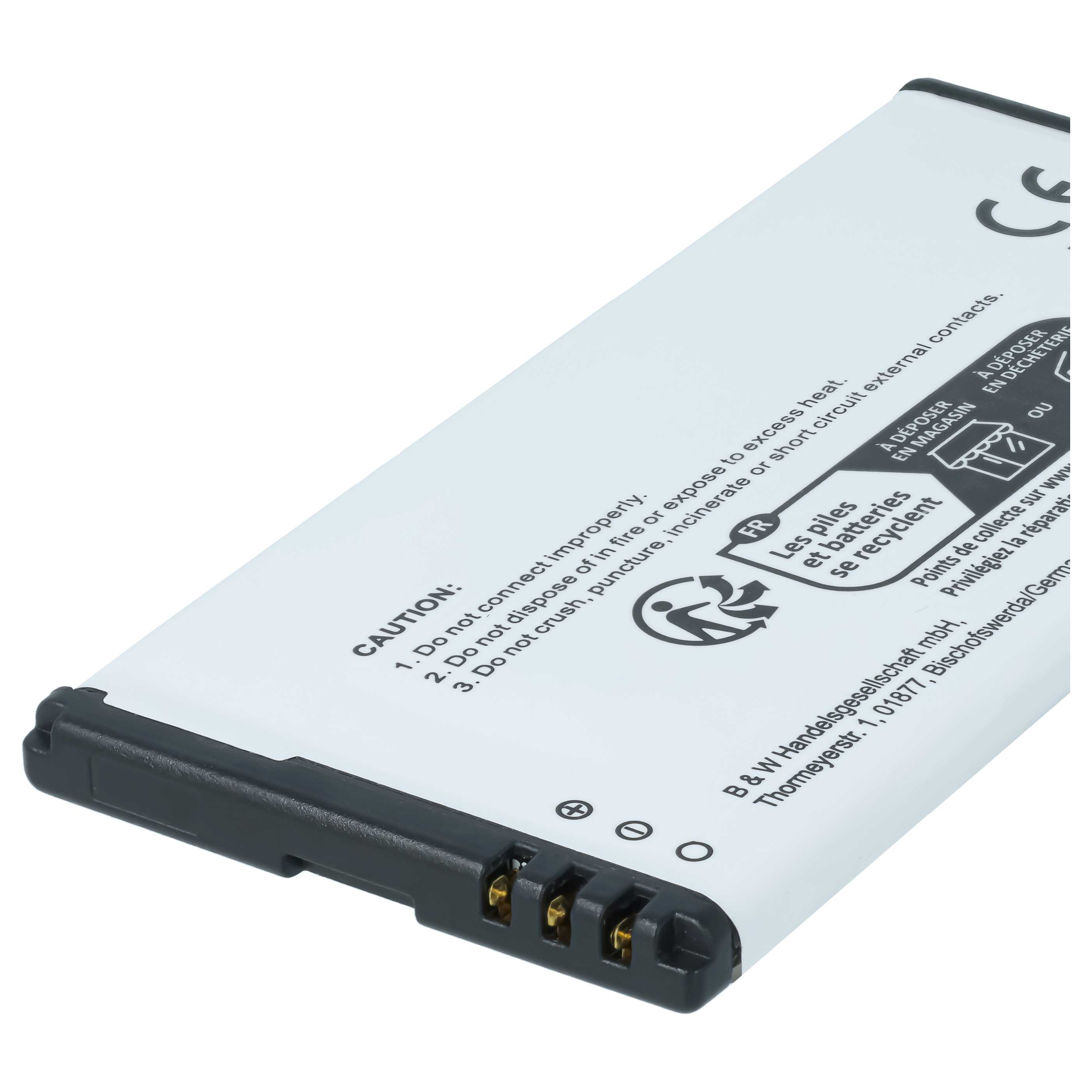 Akumulator do telefonu smartfona zamiennik Microsoft / Nokia BV-T5C - 2600 mAh 3,8 V Li-Ion