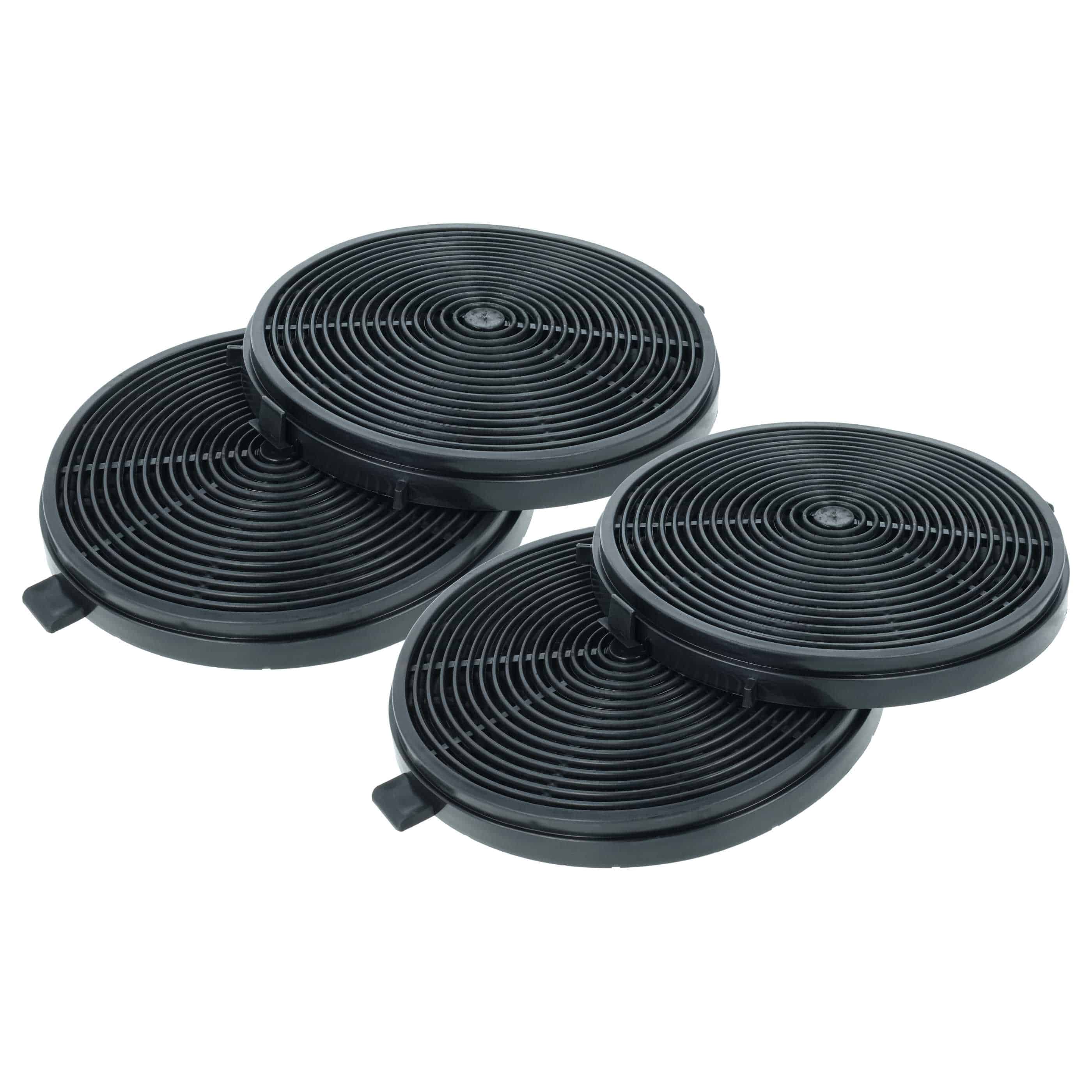 4x Filtres à charbon actif remplace ATLAN 301030600017 pour hotte PKM
