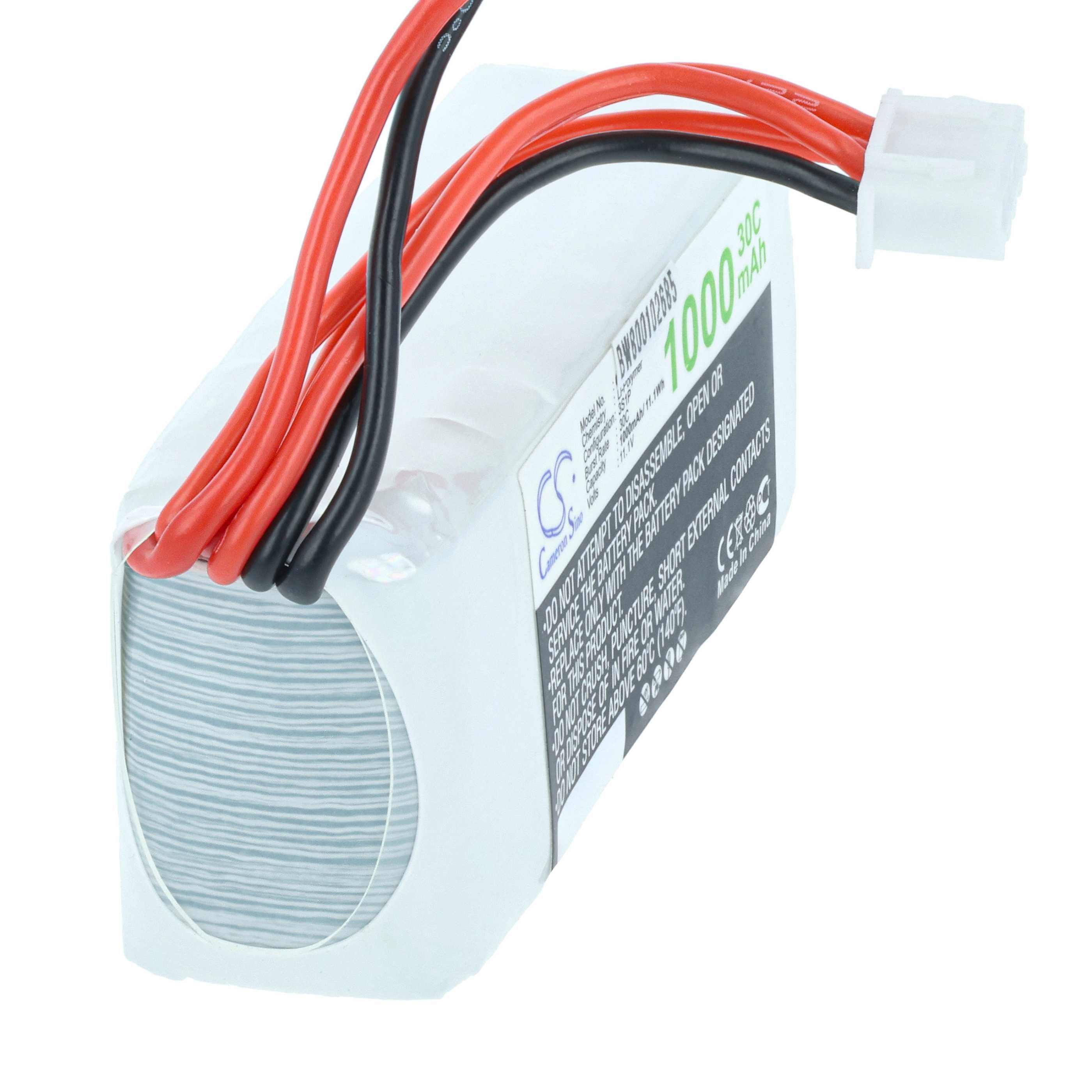 Batterie modèle radio-télécommandé - 1000mAh 11,1V Li-polymère, JST-SYP-2P
