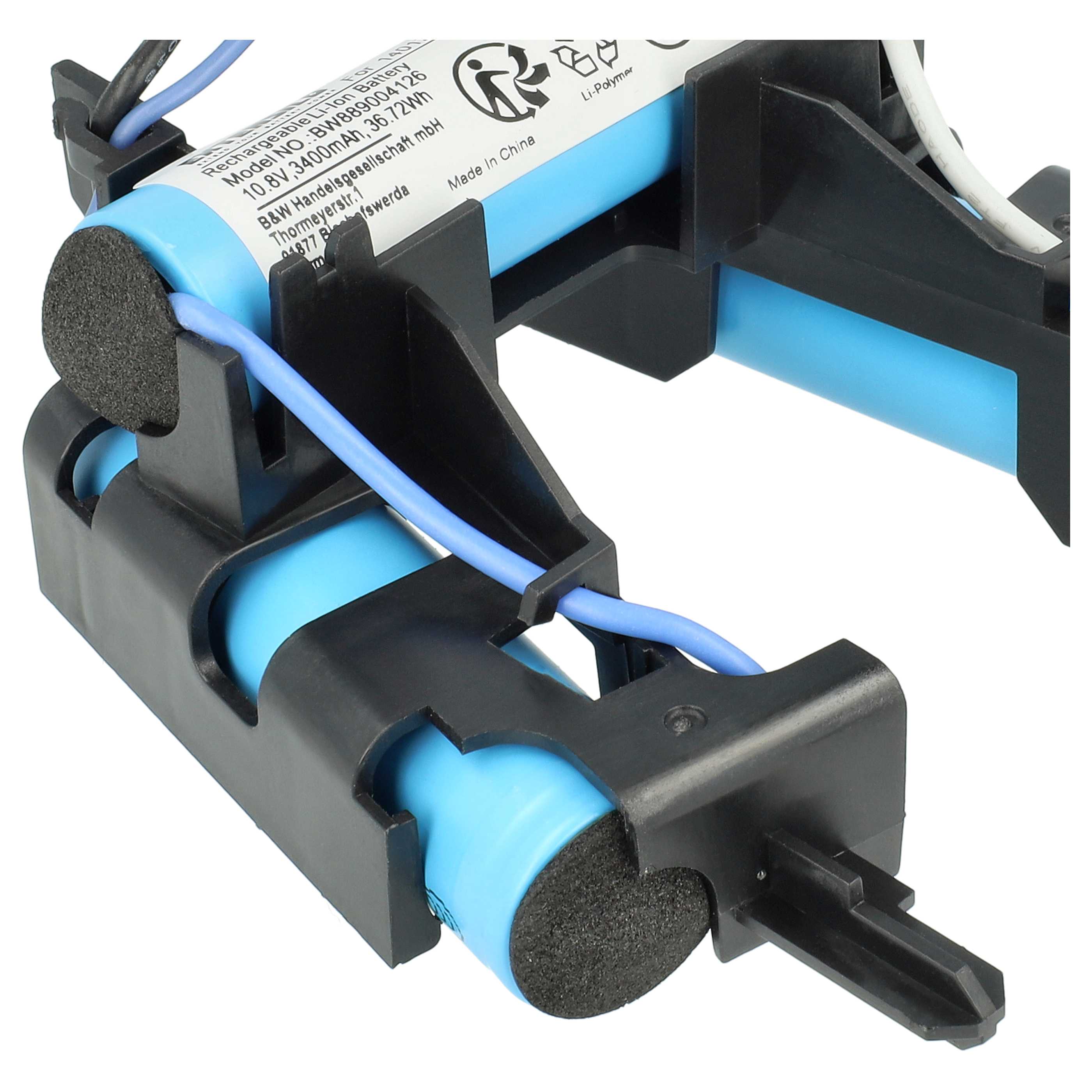Battery replaces AEG 140127175457 for Electrolux etc. 3400mAh, 10.8V, Li-Ion