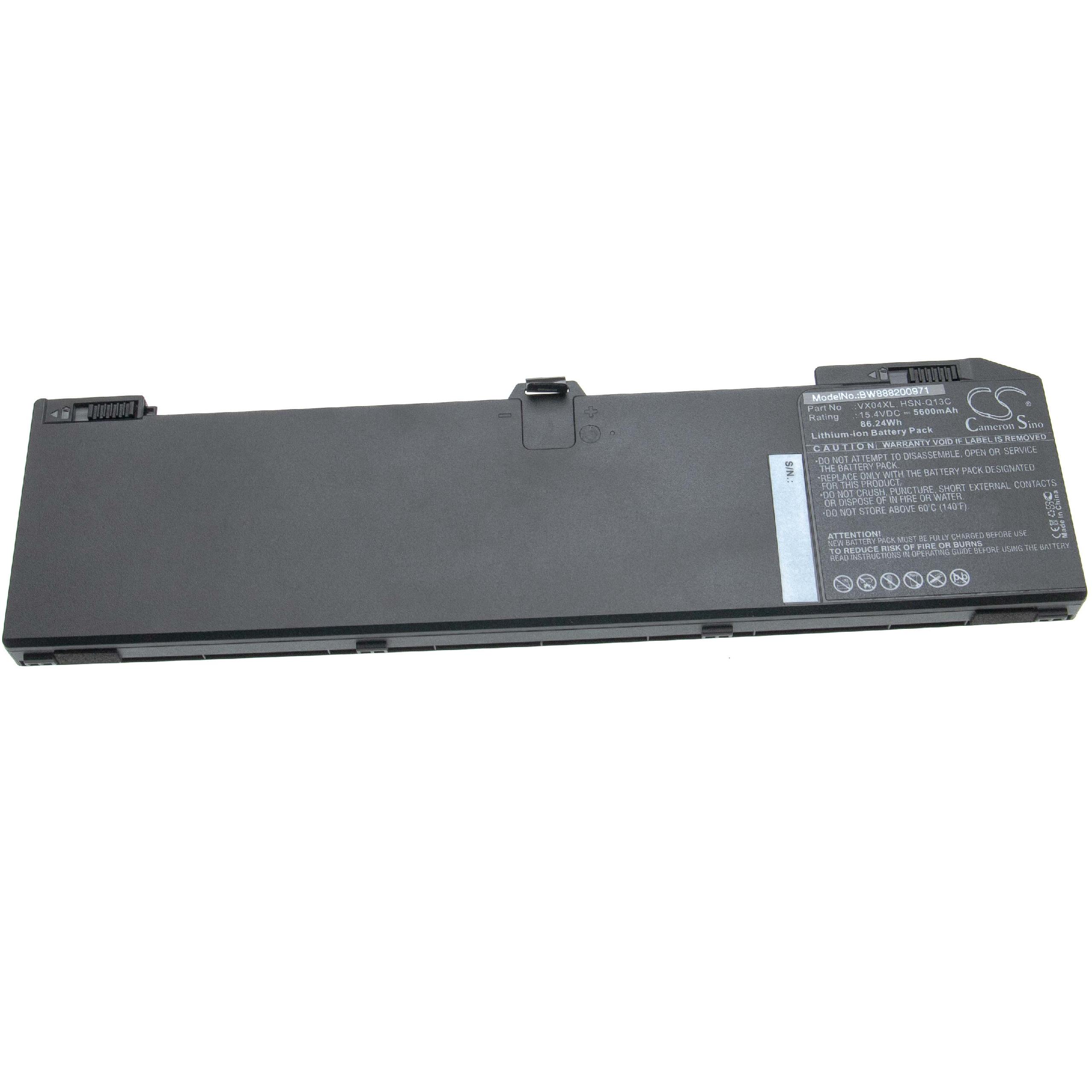 Notebook Battery Replacement for HP 4ME79AA, HSN-Q13C, HSTNNIB8F, HSNQ13C - 5600mAh 15.4V Li-Ion, black