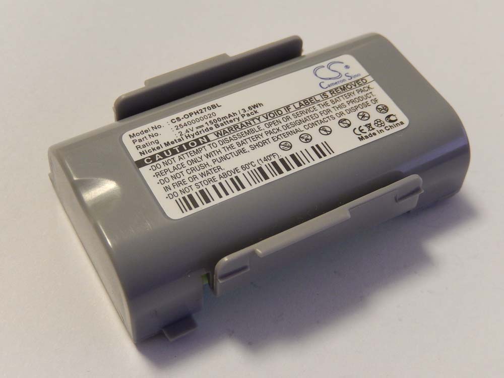 Batterie remplace Opticon 2540000020 pour scanner de code-barre - 1500mAh 2,4V NiMH