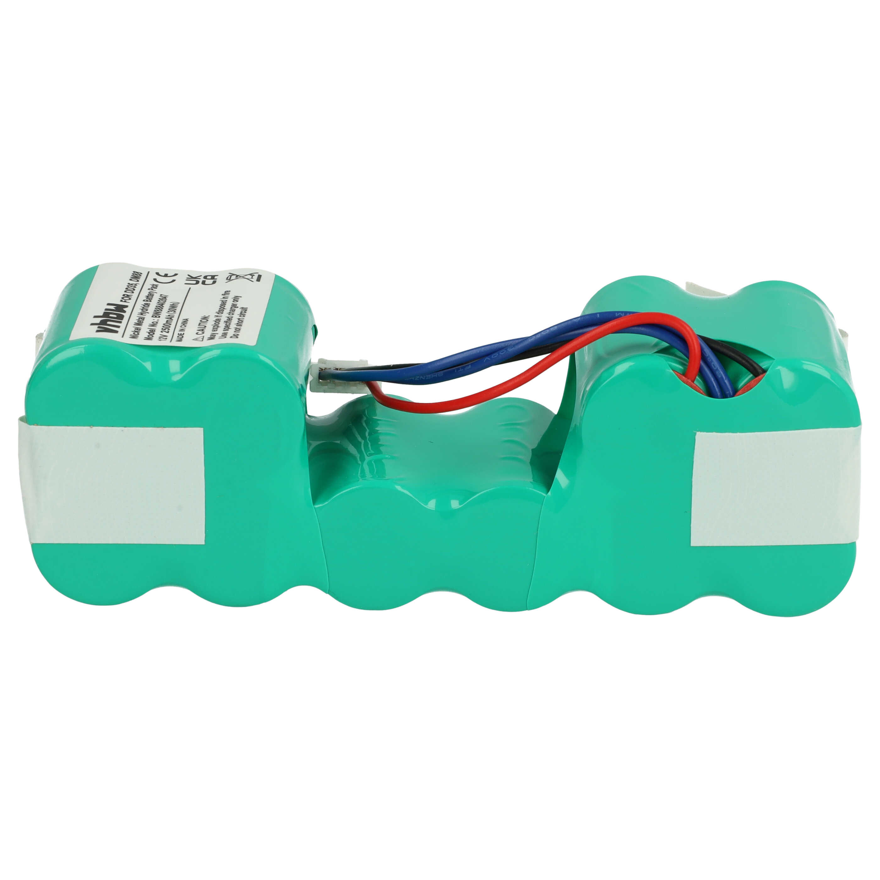Batterie remplace Ecovacs DD4G, DM88, 10002167, 10001568, DD3G pour robot aspirateur - 2500mAh 12V NiMH