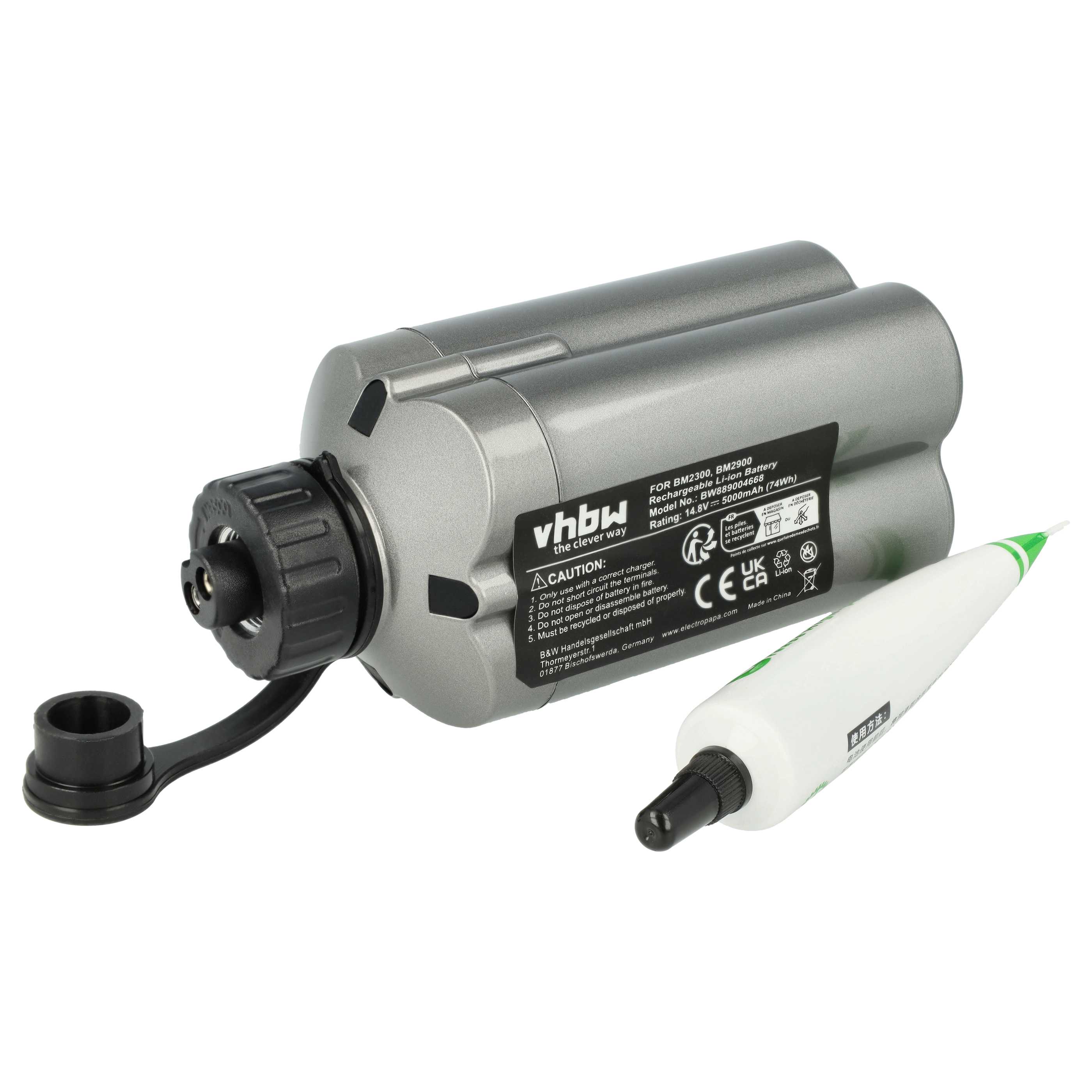 Angelrolle-Akku als Ersatz für Daiwa BM2500, BM2300, BM2900, BM2600 für Daiwa - 5000mAh 14,8V Li-Ion