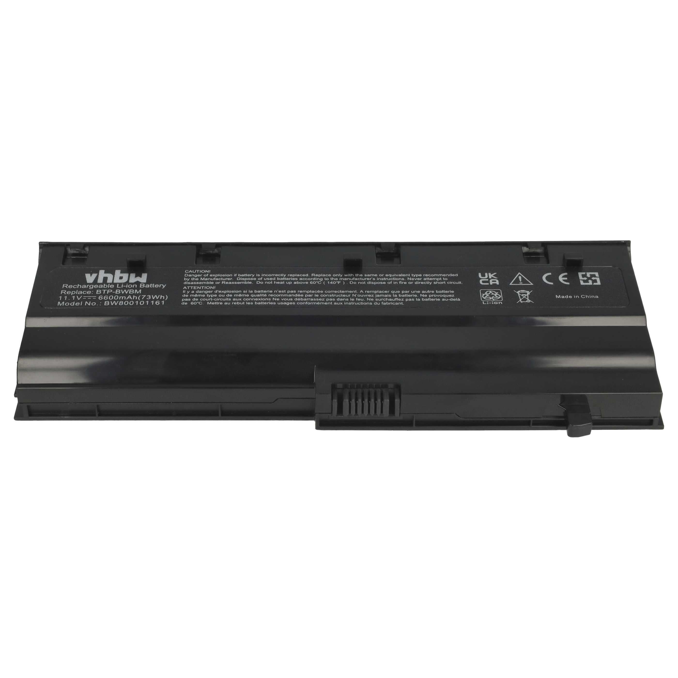 Akumulator do laptopa zamiennik Medion 40024623, 40024627, 40022954, 40022955 - 6600 mAh 11,1 V Li-Ion, czarny