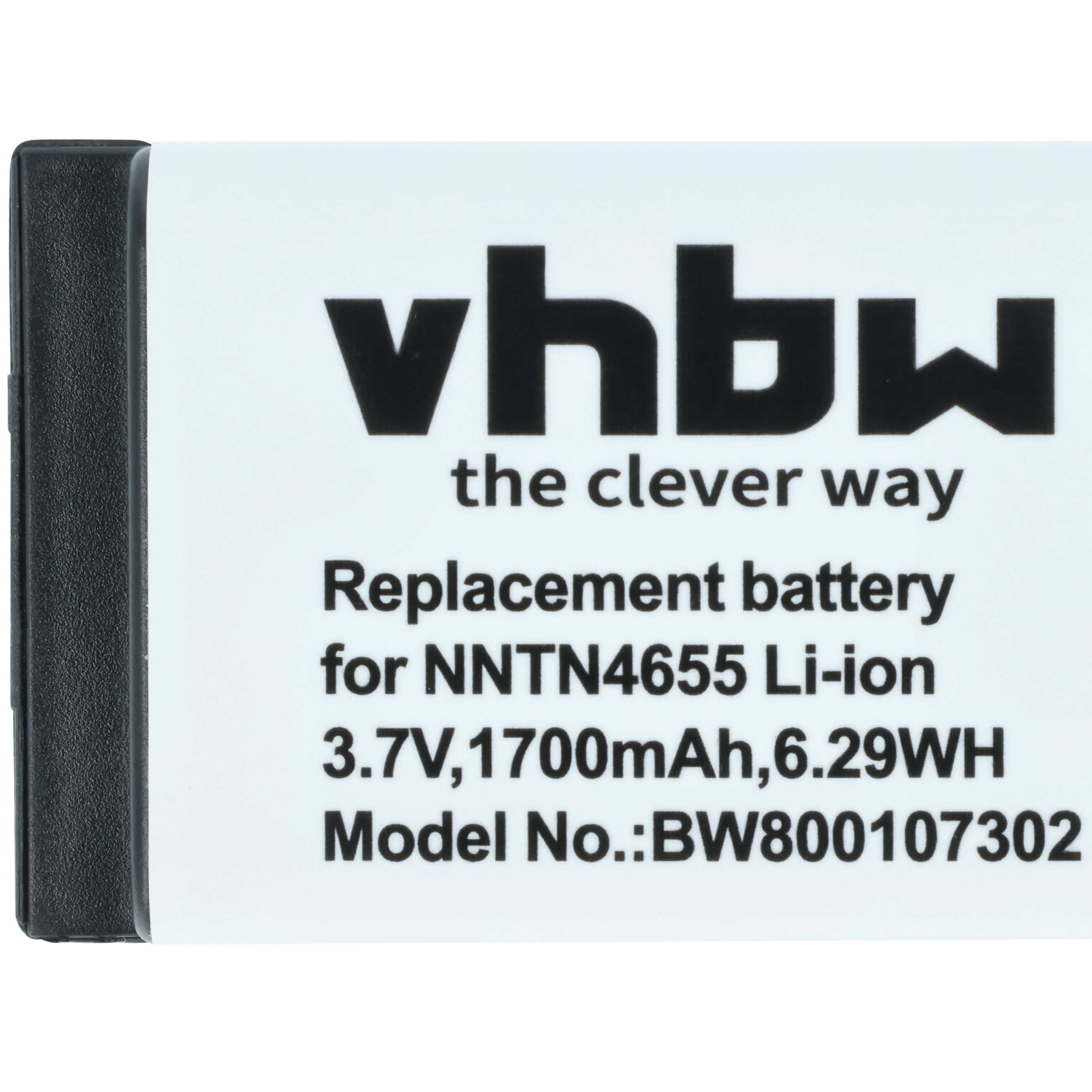 Radio 2x Battery replaces Motorola NNTN6922A, NNTN4655, SNN5705C, NNTN6923A - 1700 mAh 3.7 V Li-Ion