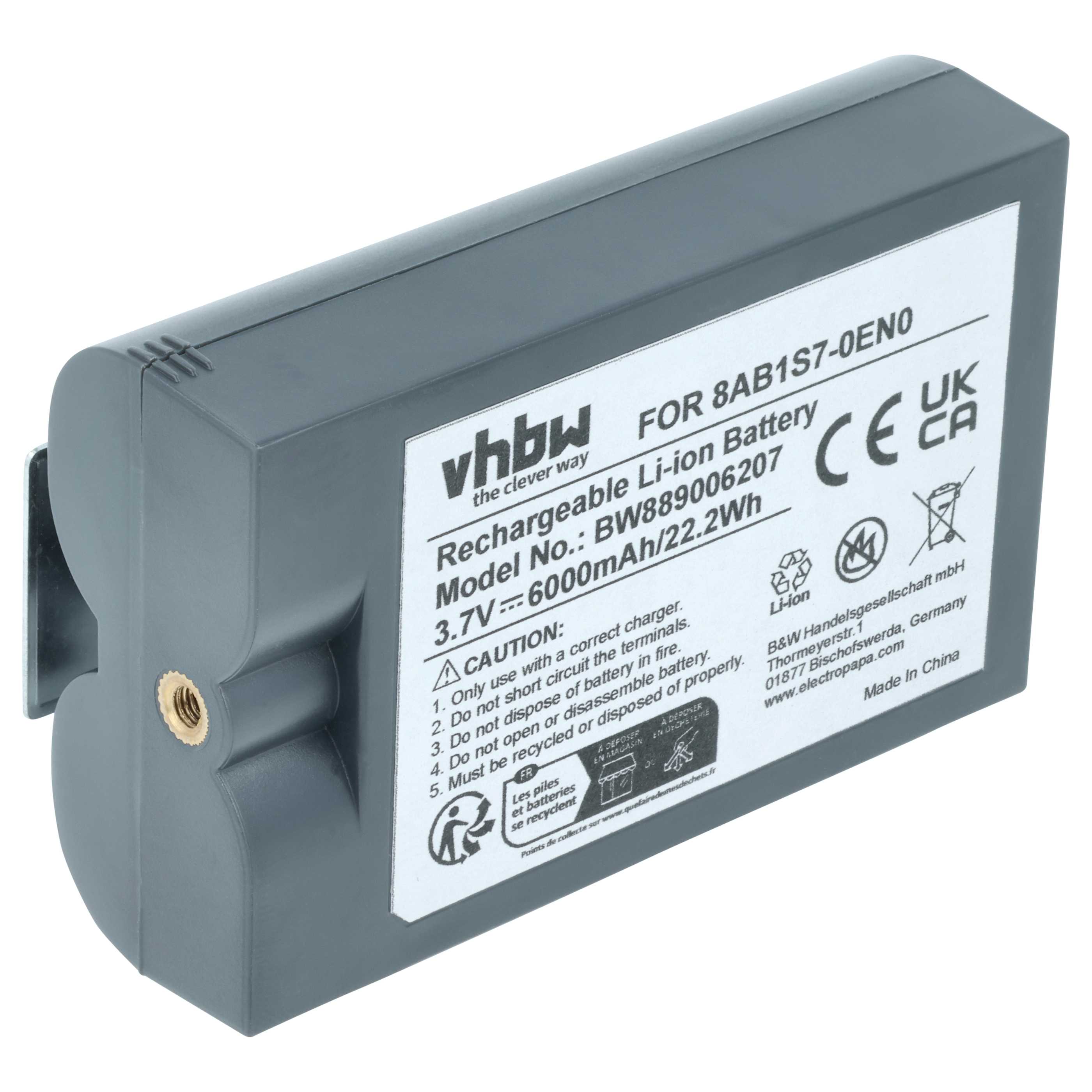Intercom Doorbell Battery replaces Ring 8AB1S7-0EU0, V4 - 6000 mAh 3.7 V Li-Ion - Video Doorbell Akku