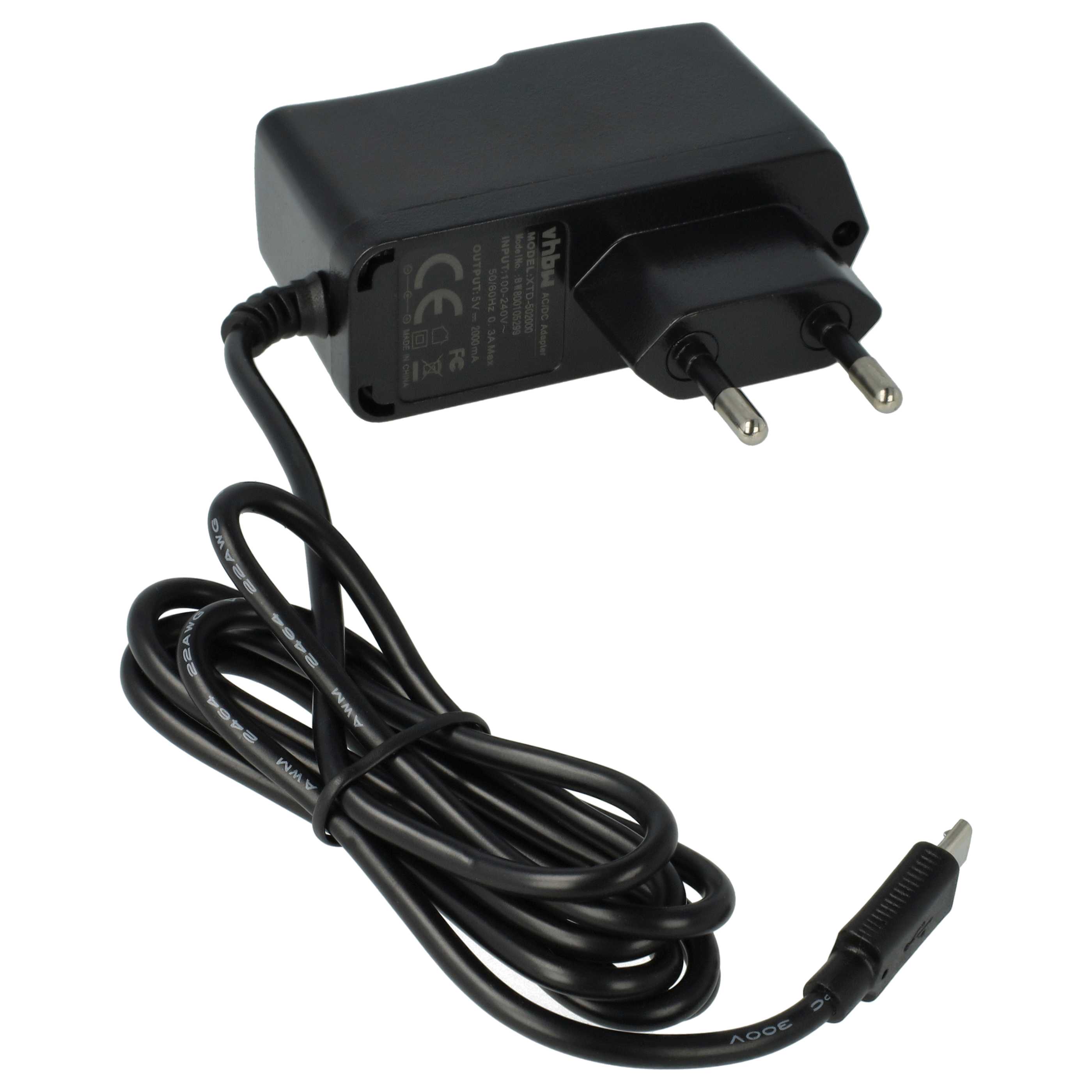 Micro USB Charger replaces Philips CP1759/01, CP1484/01 for Philips Electric Devices etc. - 2.0 A / 5 V