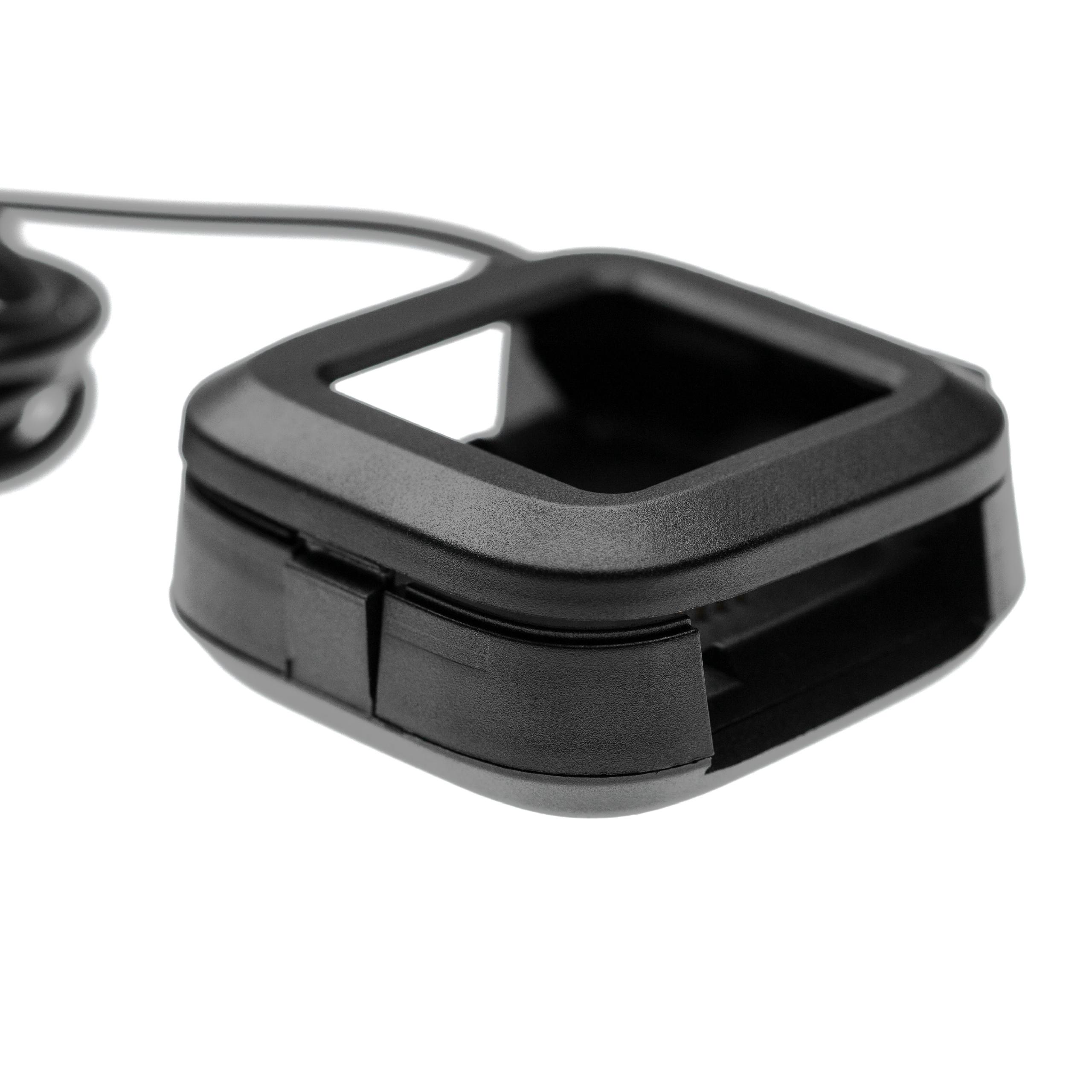 Cable de carga USB para smartwatch Fitbit Versa 2 - negro 100 cm