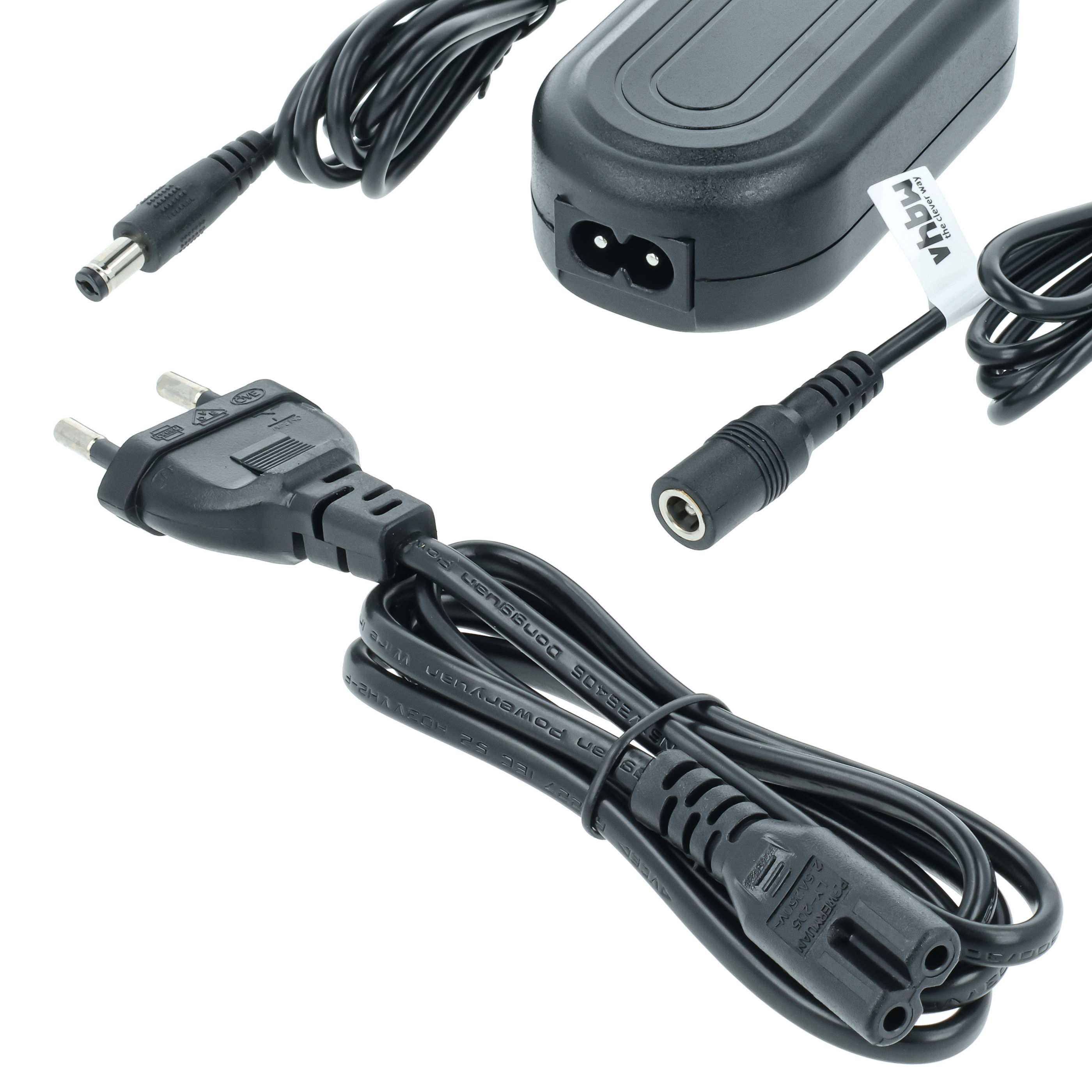 Power Supply replaces AC-PW20 for Camera + DC Coupler - 2 m, 7.6 V 2.0 A