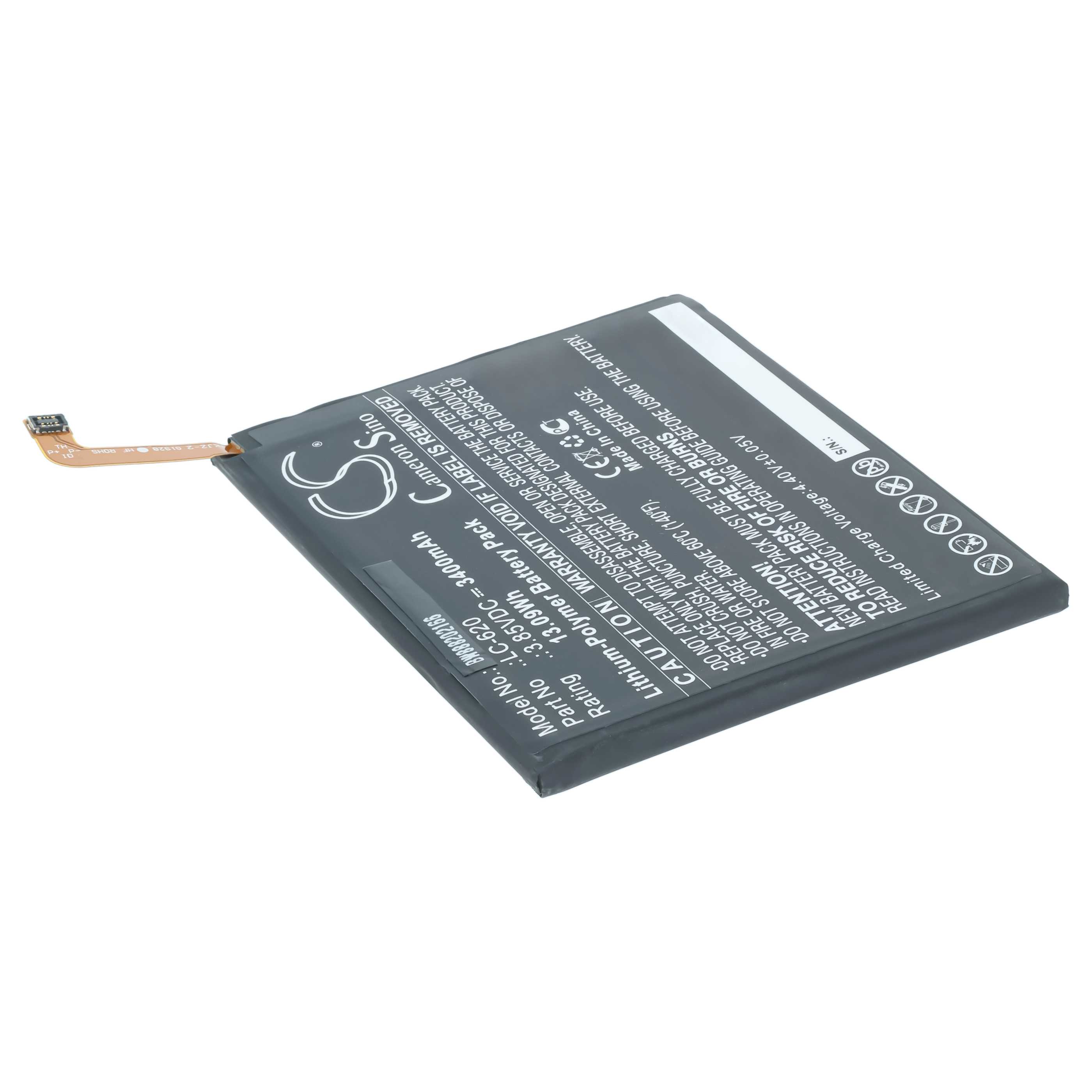 Akumulator do telefonu smartfona zamiennik Nokia LC-620 - 3400 mAh 3,85 V LiPo