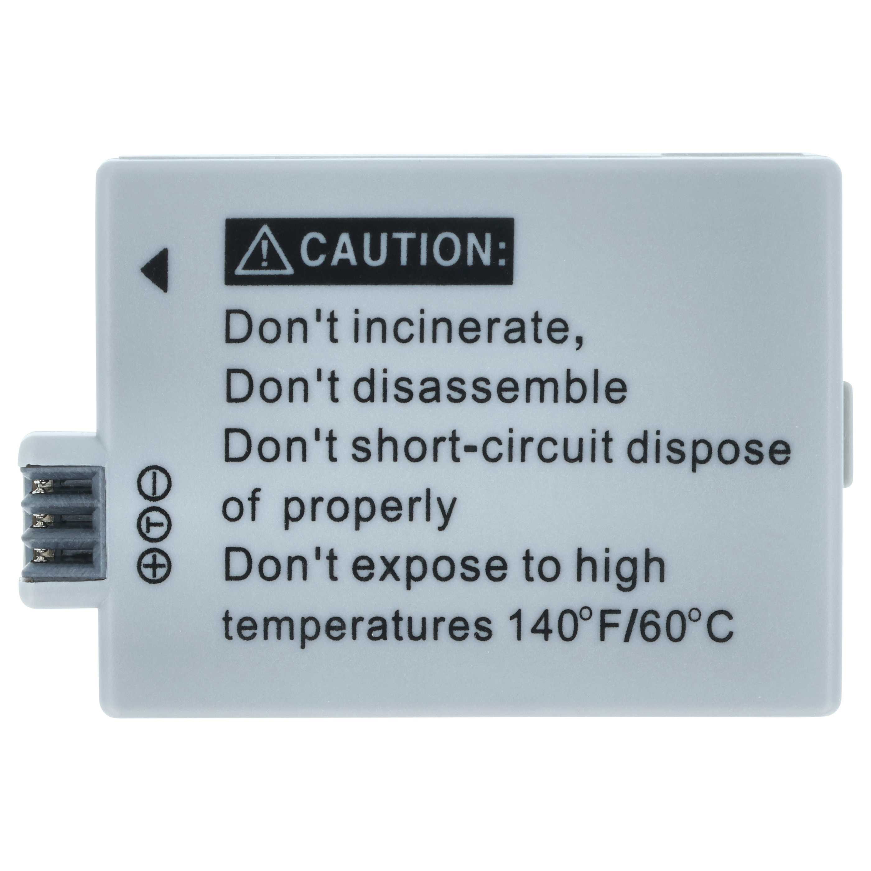 Batteria sostituisce Canon LP-E5, LC-E5 per fotocamera - 800mAh 7,2V Li-Ion
