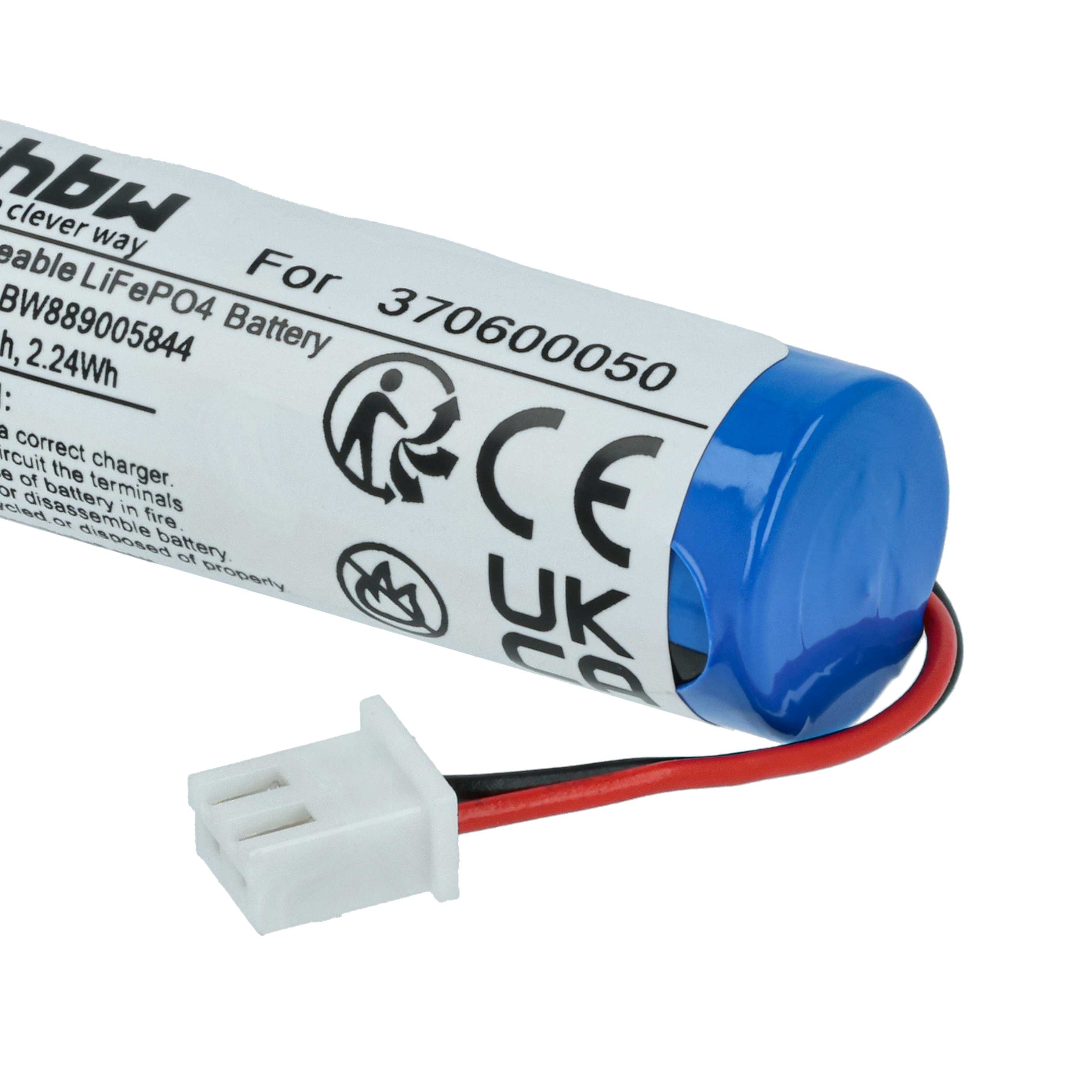 Batterie (4 pcs.) remplace Carrera 370600050 modèle radio-télécommandé - 700mAh 3,2V LiFePO4, JST ZH