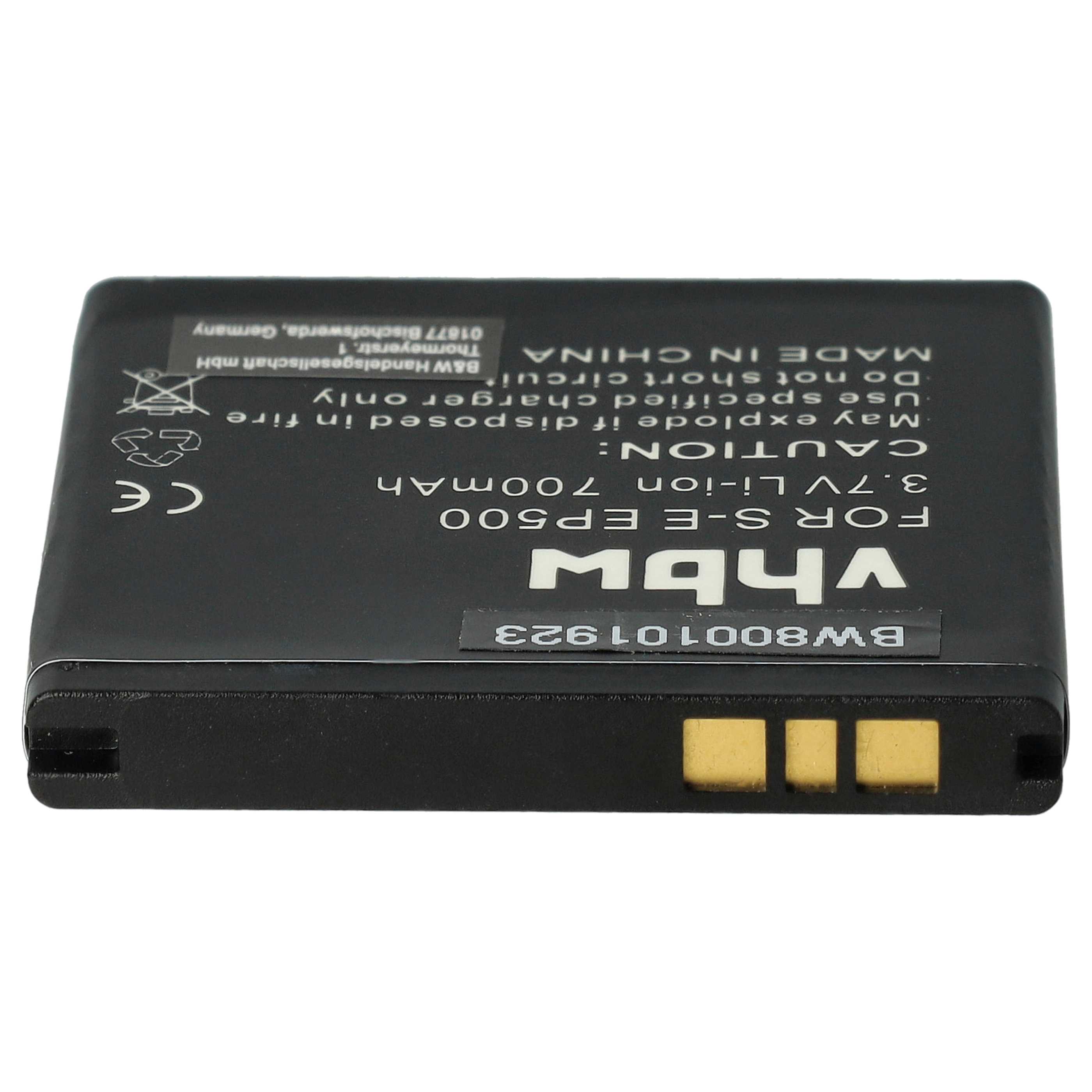 Mobile Phone Battery Replacement for Sony-Ericsson EP500 - 700mAh 3.7V Li-Ion