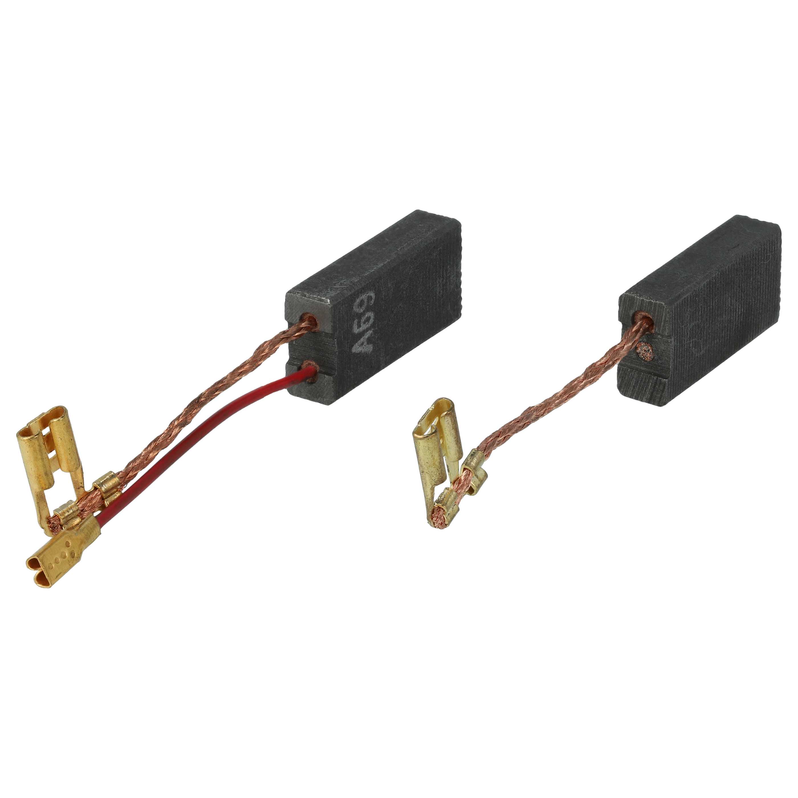 2x Szczotka węglowa zam. Bosch 1617014144, 1617014135 + kątowa wsuwka, 6,2 x 12,5 x 24,8 mm