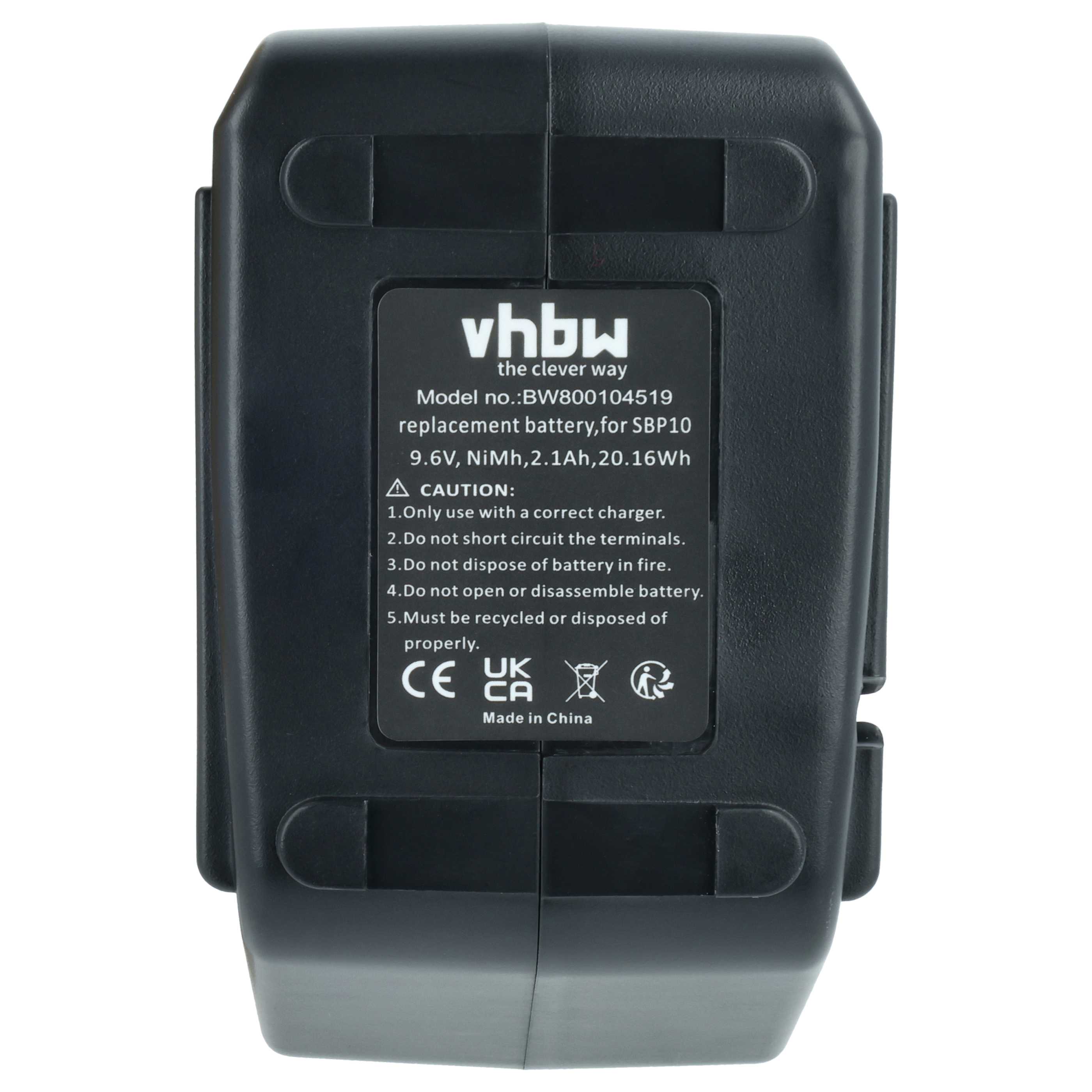 2x Batteria sostituisce Hilti SPB105, 265605, 334584, 315078, SBP10 per attrezzo - 2,1Ah 9,6V NiMH