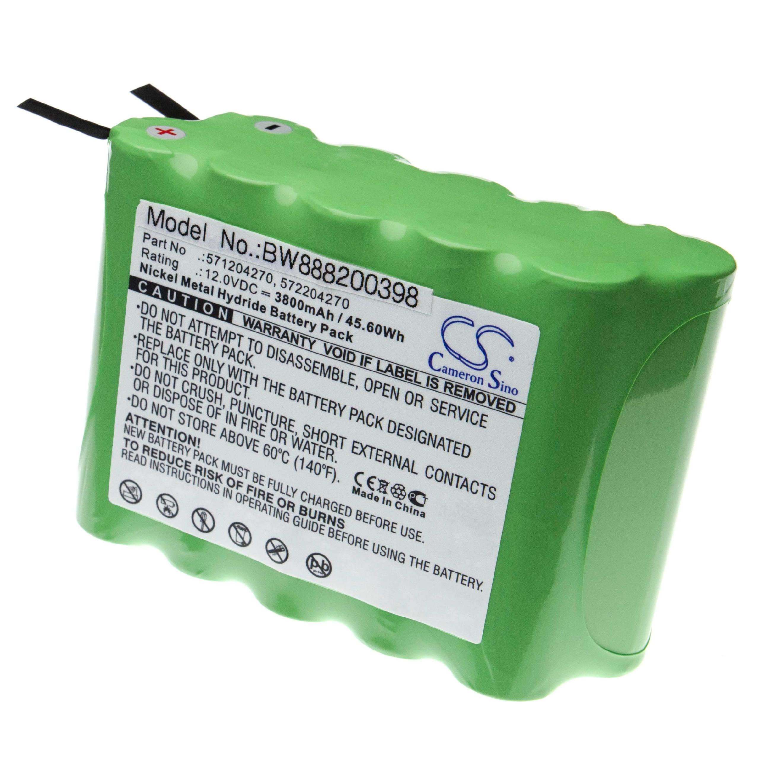 Batteria per dispositivo di misurazione sostituisce Trimble 571204270, 572204270 Trimble - 3800mAh 10V NiMH