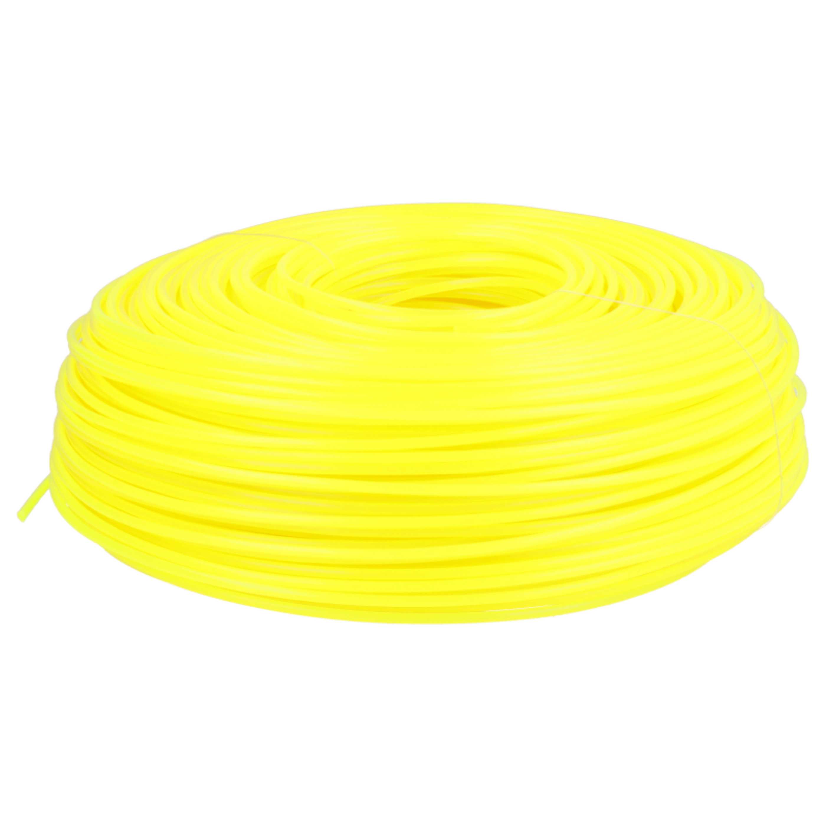 2x Line suitable for Bosch Makita Lawn Mower, Grass Trimmer - Trimmer Line Yellow, 2 mm x 100 m, Round