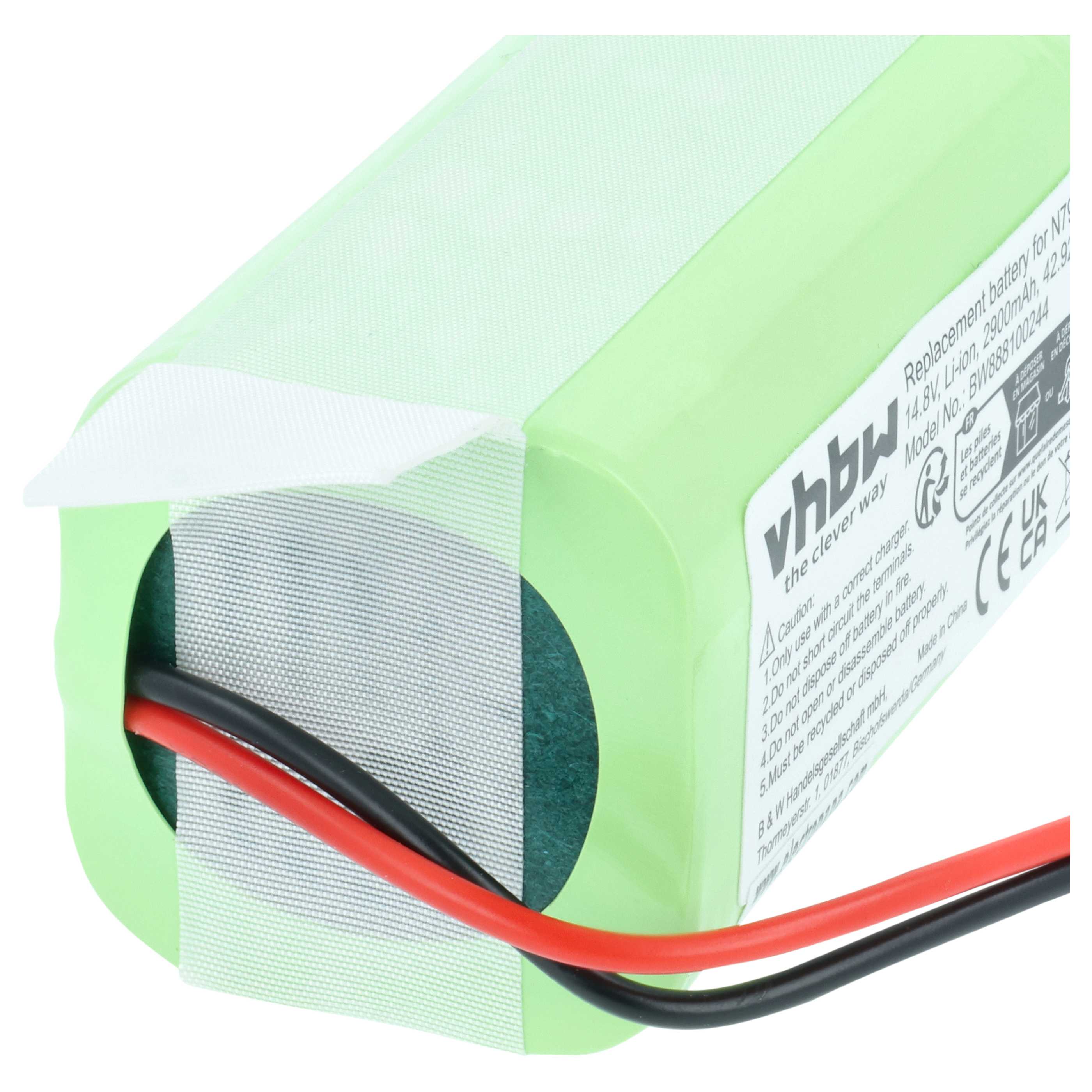 Batteria sostituisce Cecotec CONG1002 per robot aspiratore - 2900mAh 14,8V Li-Ion