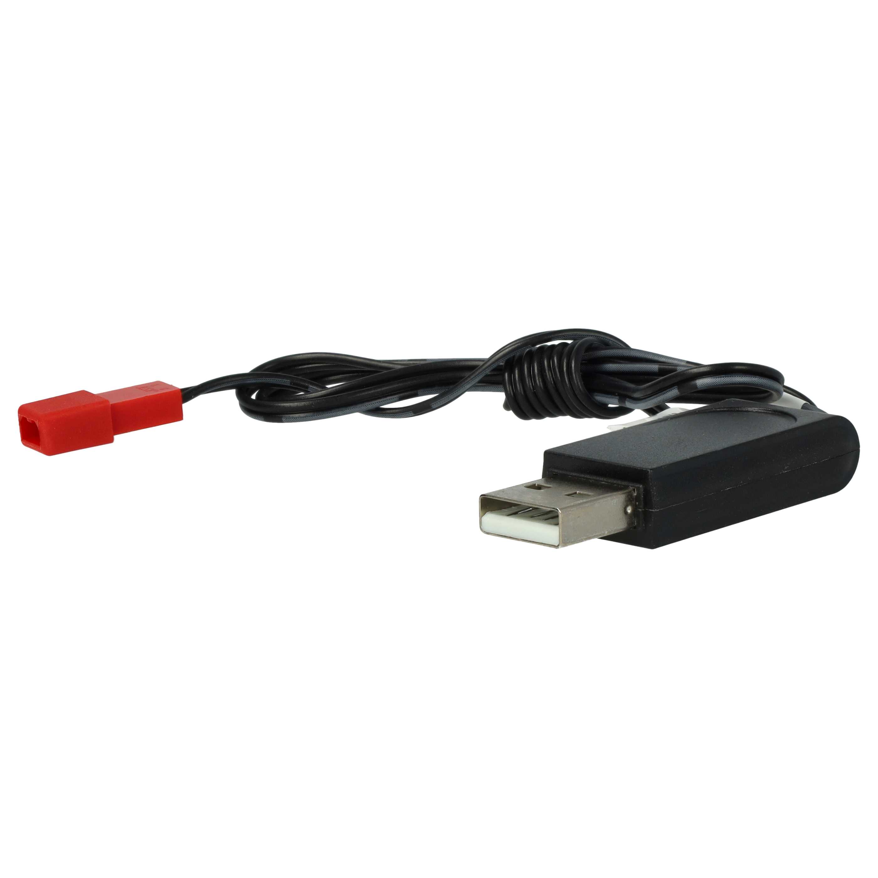 USB Charging Cable suitable for RC Batteries with JST Connector, RC Model Making Battery Packs - 60 cm 6 V