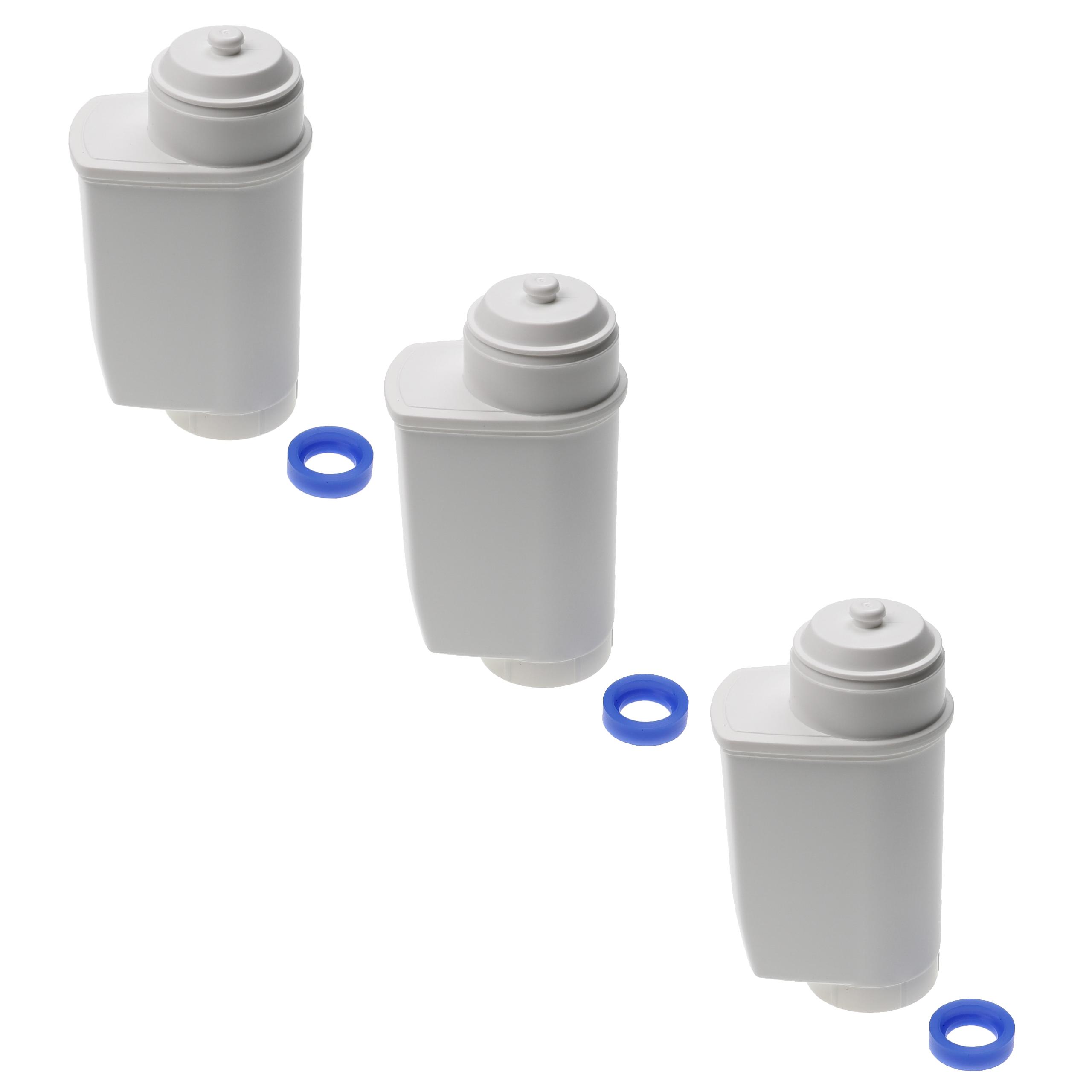 3x Water Filter replaces Siemens TZ70033 for Bosch Coffee Machine etc. - White
