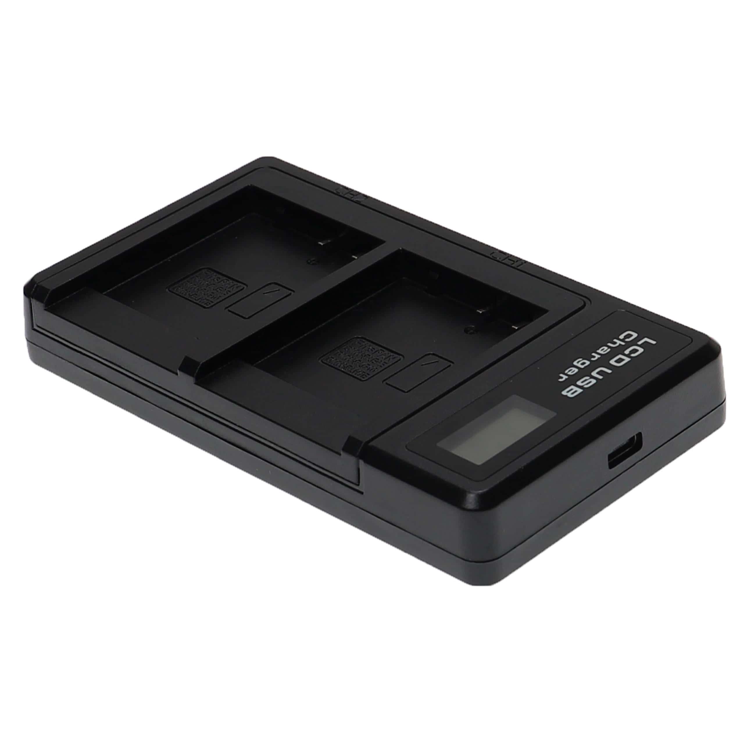 Battery Charger USB-C + Cable USB-C suitable for Leica, Panasonic Lumix Digital Camera etc. - 0.6 A