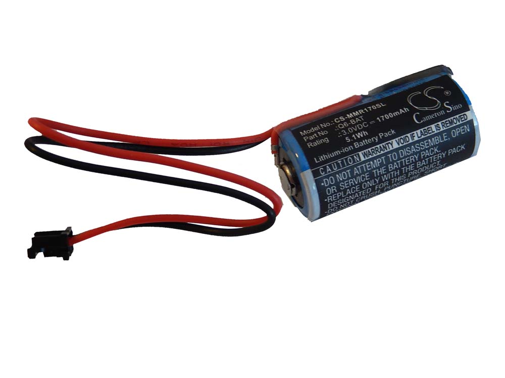 Industrial Controller Battery Replacement for Mitsubishi BKO-C10811H03, 130376, 624-1831 - 1700mAh 3V Li-MnO2