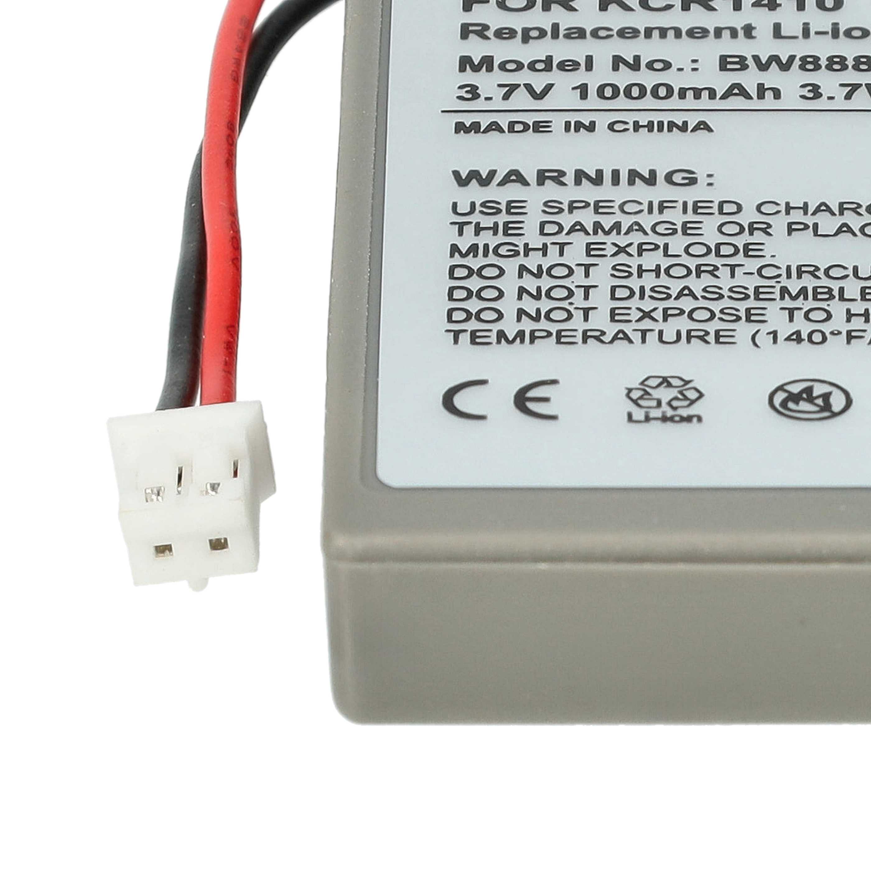 Controller-Akku als Ersatz für Sony KCR1410, LIP1522 - 1000mAh 3,7V Li-Ion