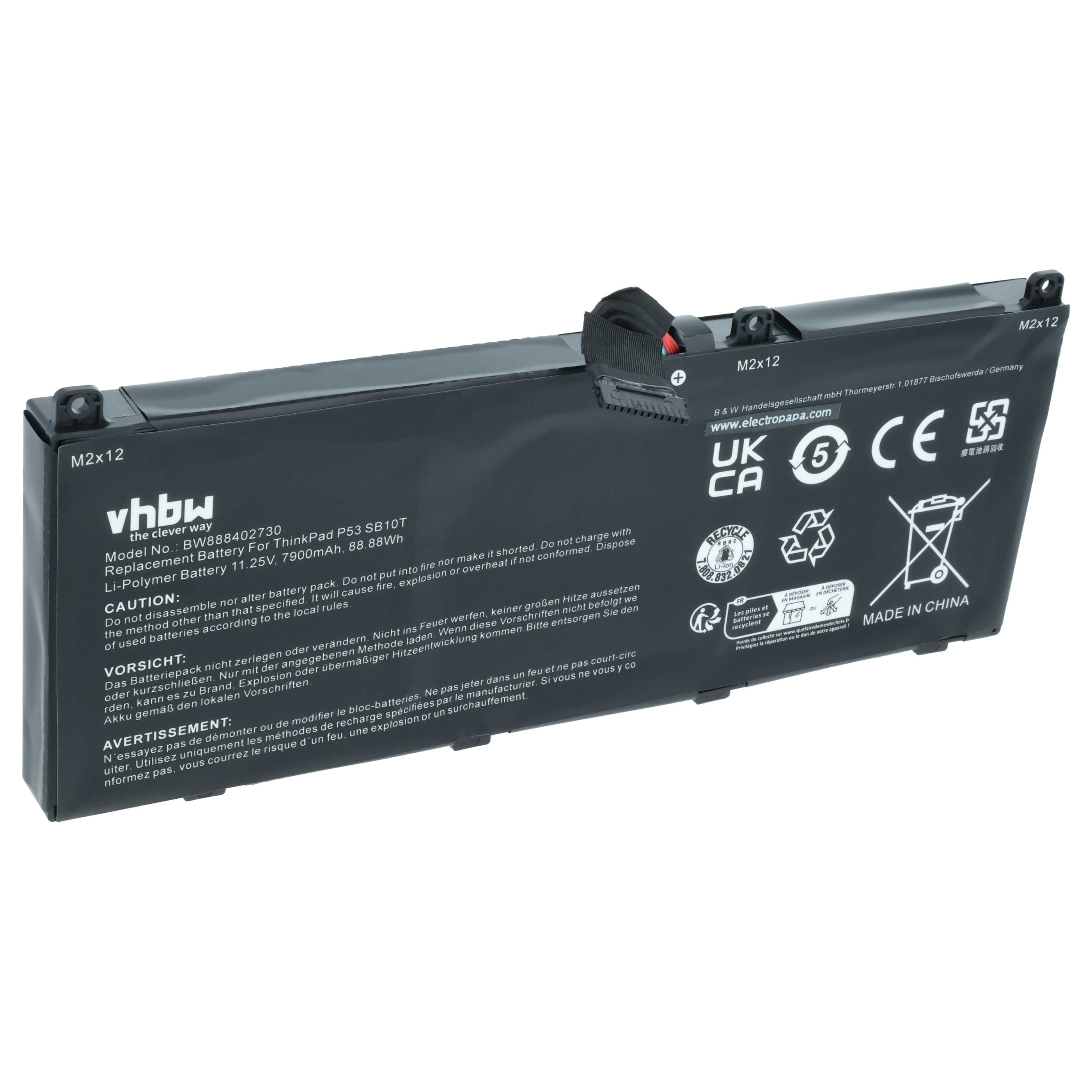Akumulator do laptopa zamiennik Lenovo L18M6P90, SB10K97664, 5B10W13901, L18C6P90 - 7900 mAh 11,25 V LiPo