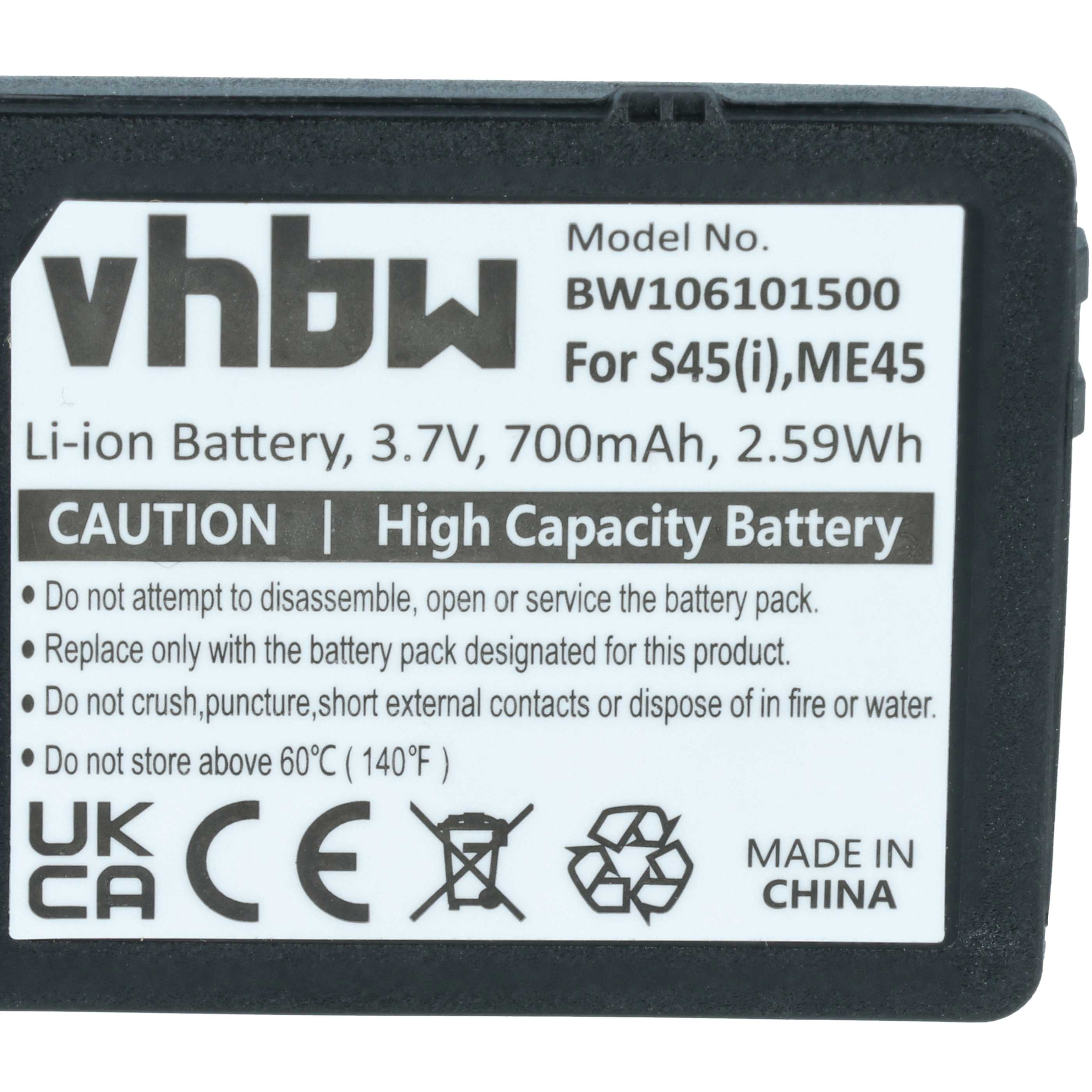 Akumulator do telefonu smartfona zamiennik Siemens 30148-K1310-X185-1 - 700 mAh 3,7 V Li-Ion