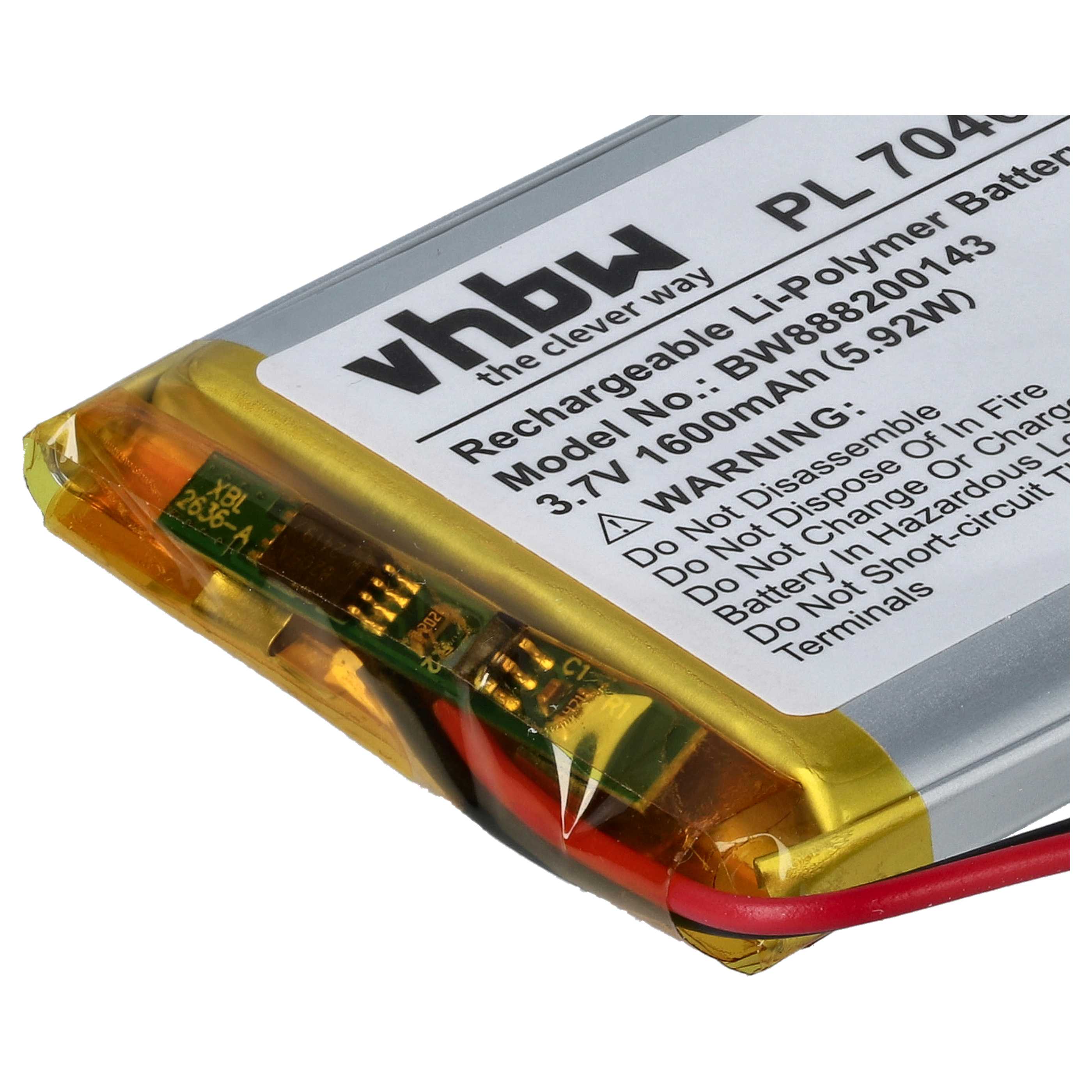 Akumulator zamiennik Fatboy PN704050 - 1600 mAh 3,7 V LiPo