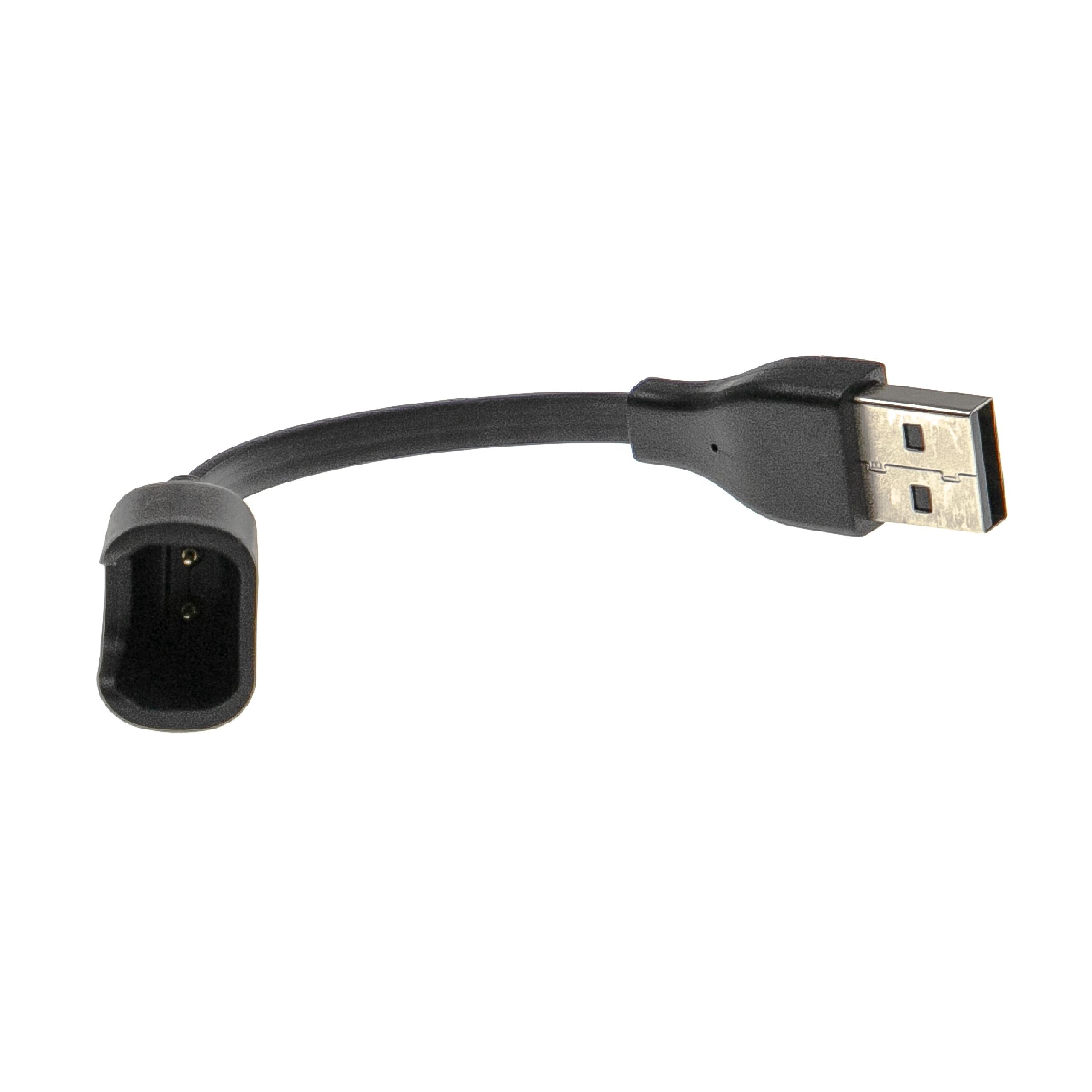 Cable de carga USB para smartwatch Huawei Honor - negro 12,5 cm