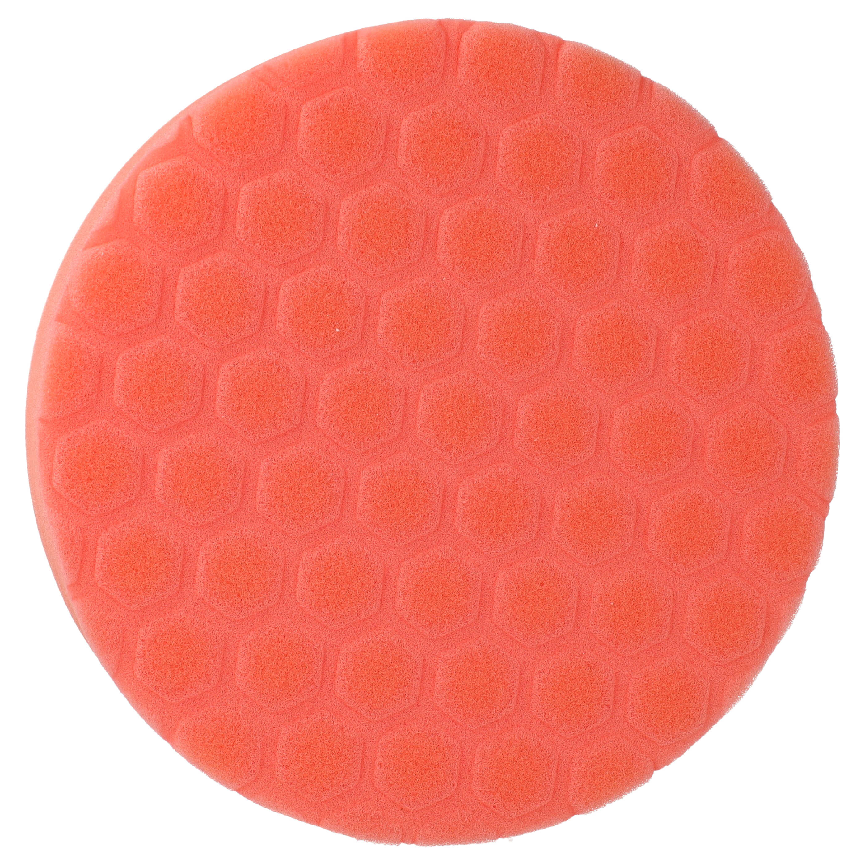 Polierscheibe für Poliermaschinen u.a. 150mm, orange, hexagon, medium