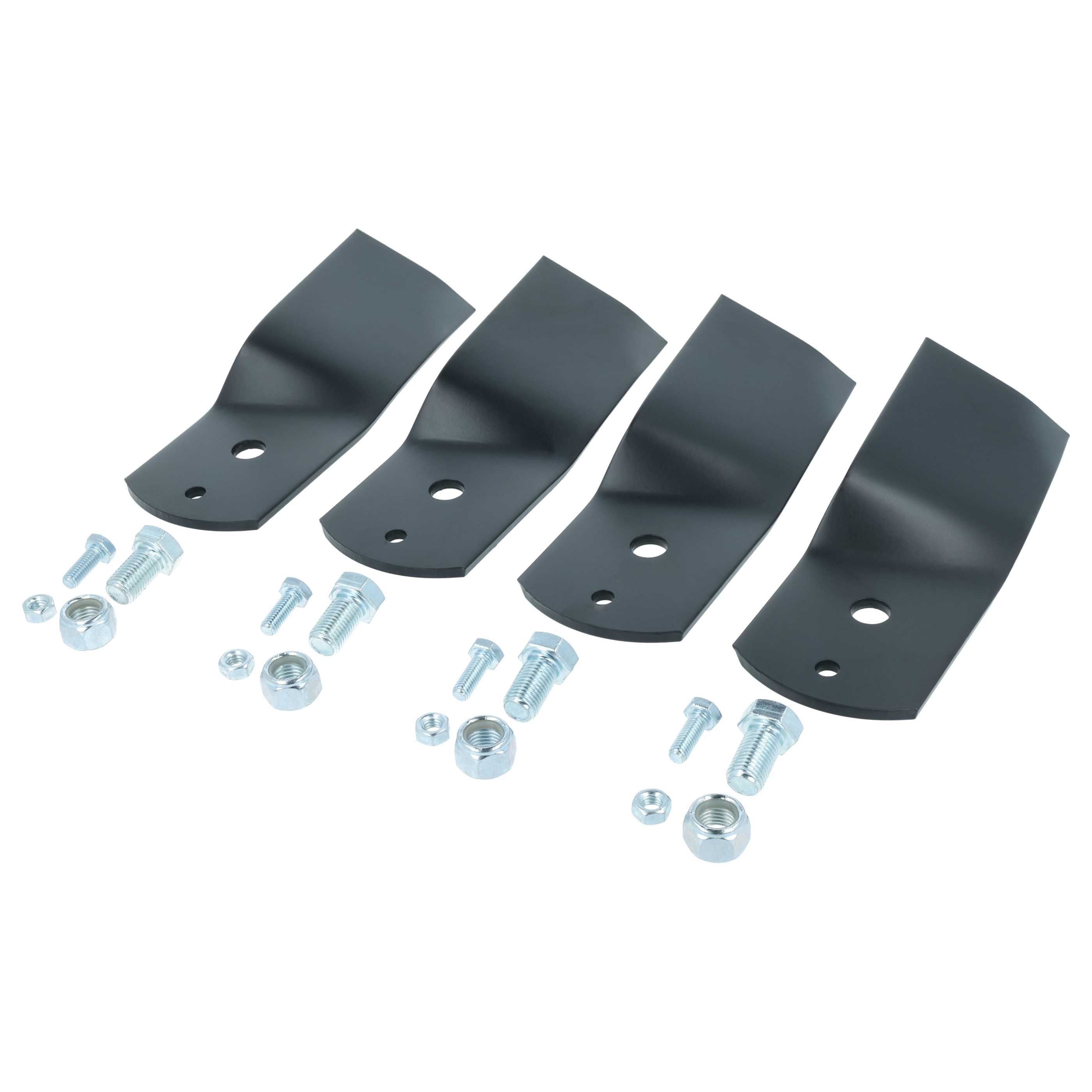 4x Lama sostituisce Stiga 1134-6238-01, 1134-9119-01, 1134-7880-01 per tagliaerba - nero, acciaio
