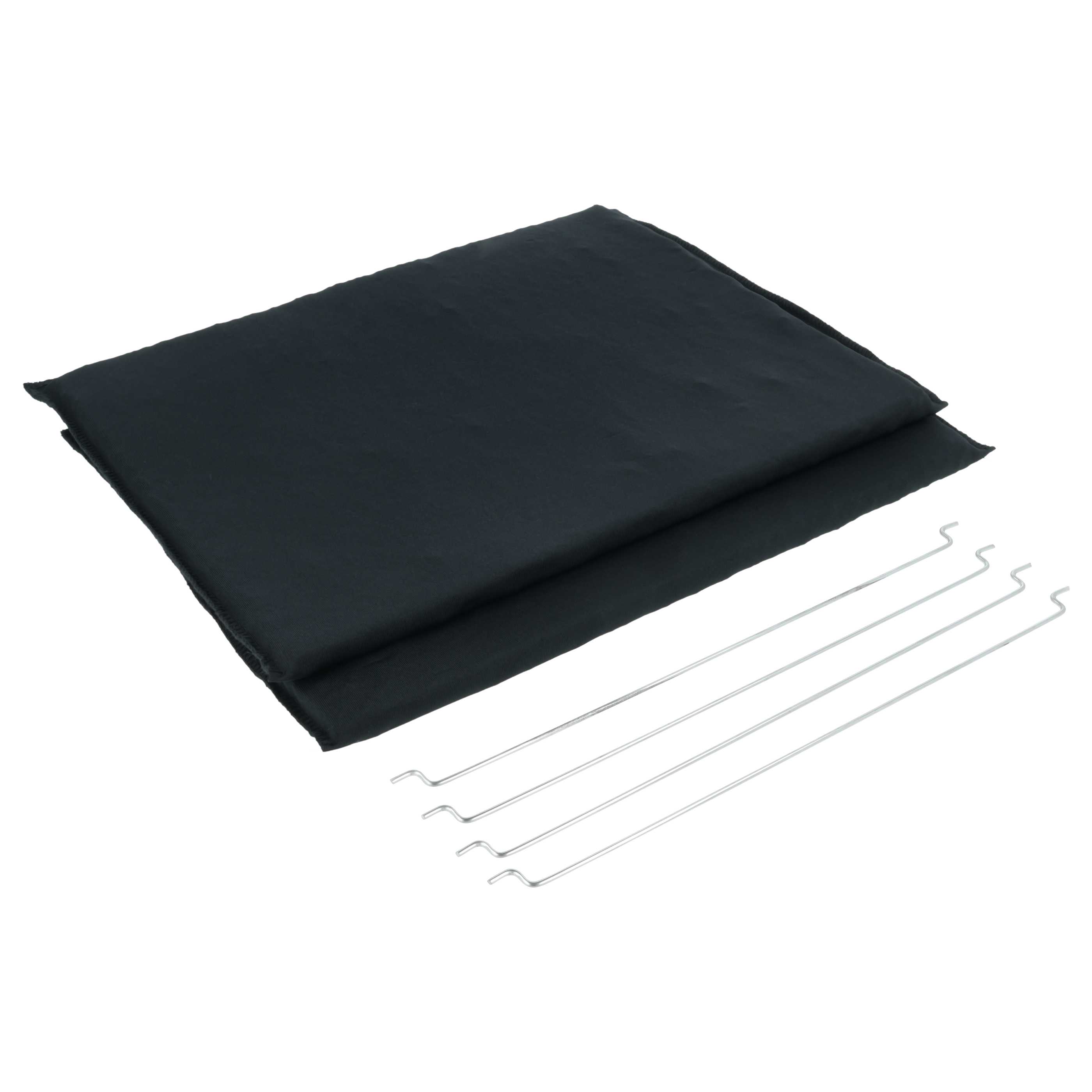4x Filtres à charbon actif remplace Miele DKF 22-1, 4002515445303 pour hotte Miele + bague de fixation