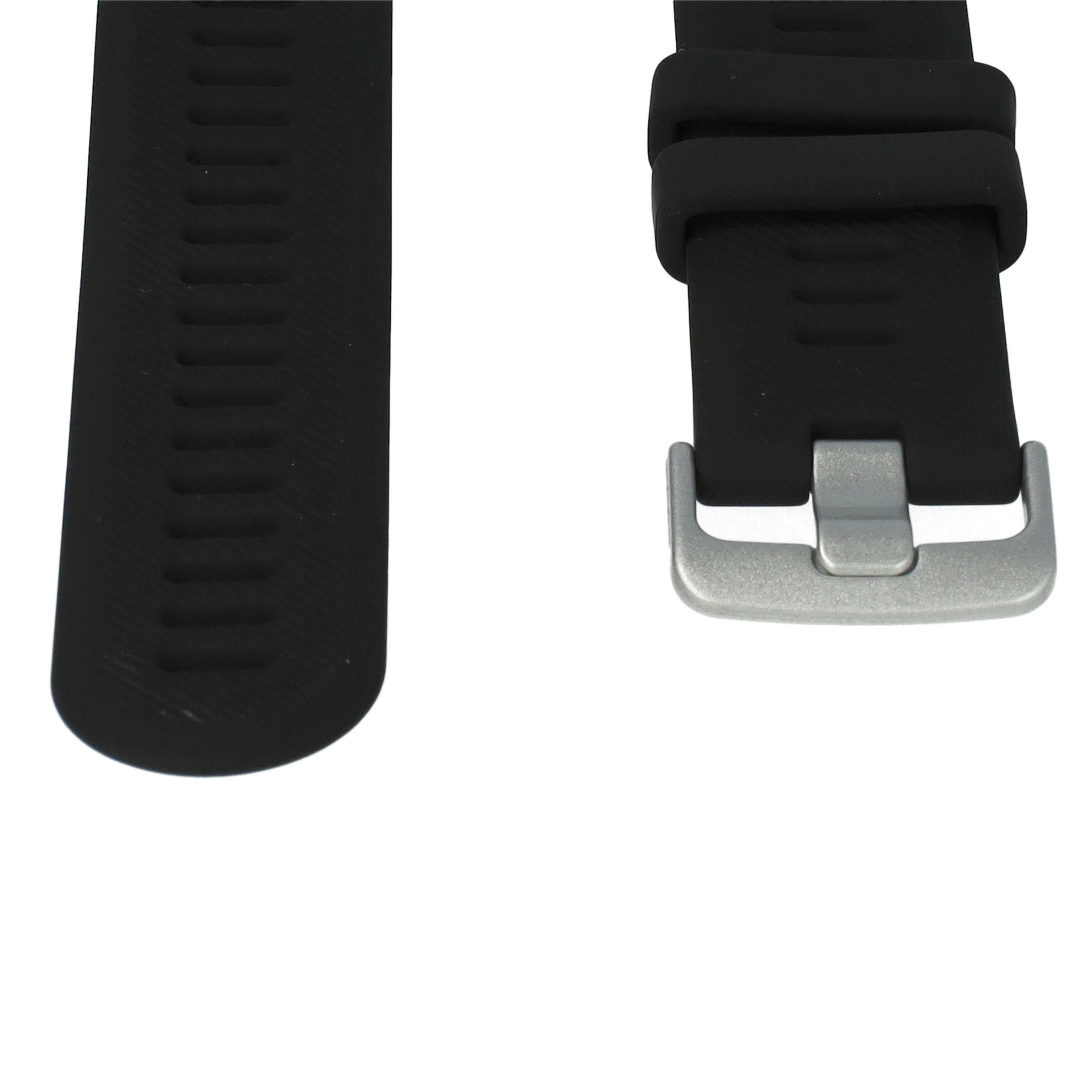correa para Garmin Forerunner smartwatch - largo 9 + 12,2 cm, ancho 22 mm, silicona, negro